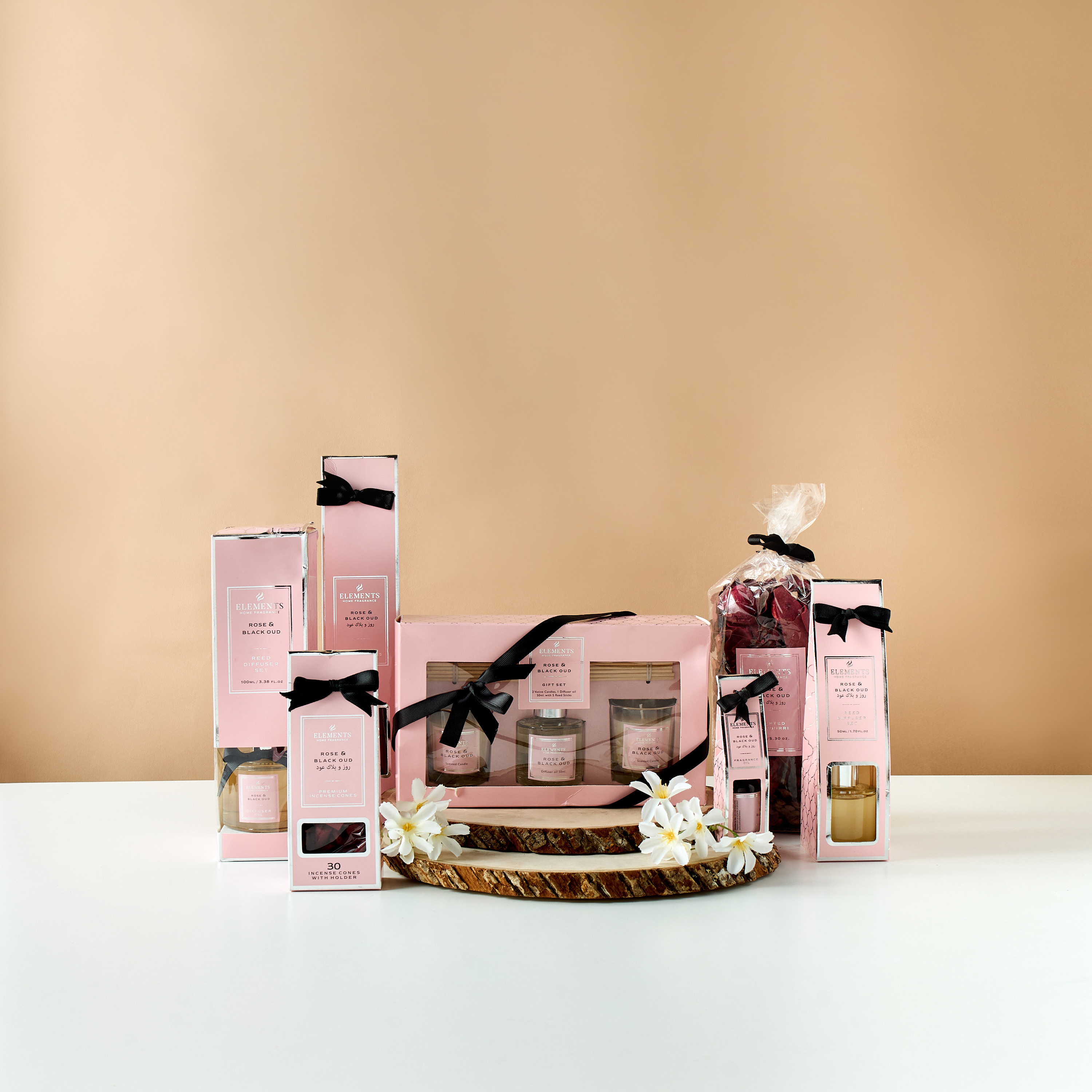 Elements Rose and Black Oud Reed Diffuser - 100 ml-household-homefragrance-reeddiffusers-image-1