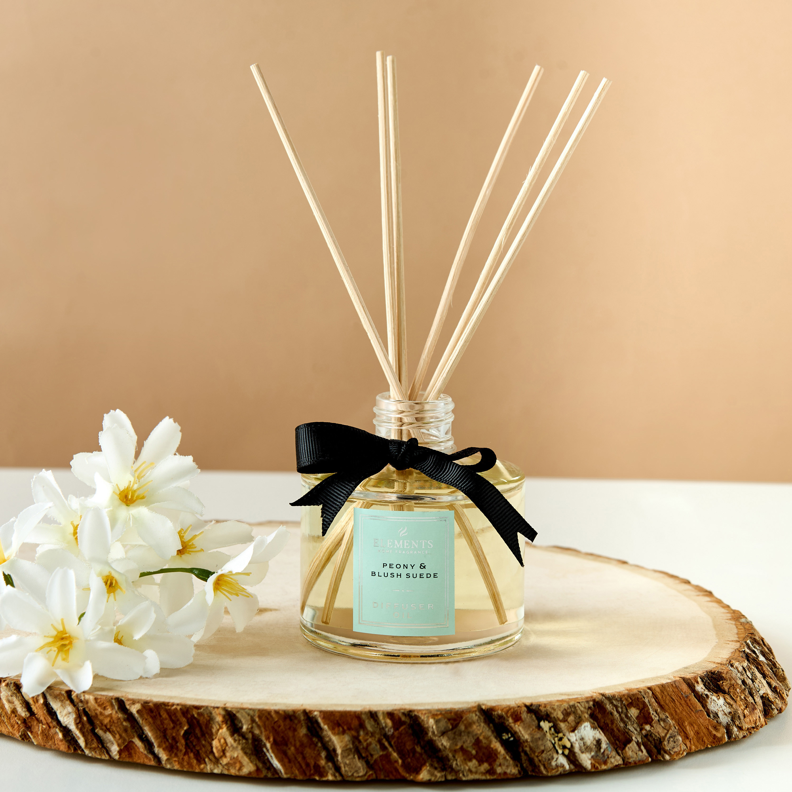 Elements Peony and Blush Suede Reed Diffuser - 100 ml-household-homefragrance-reeddiffusers-image-1