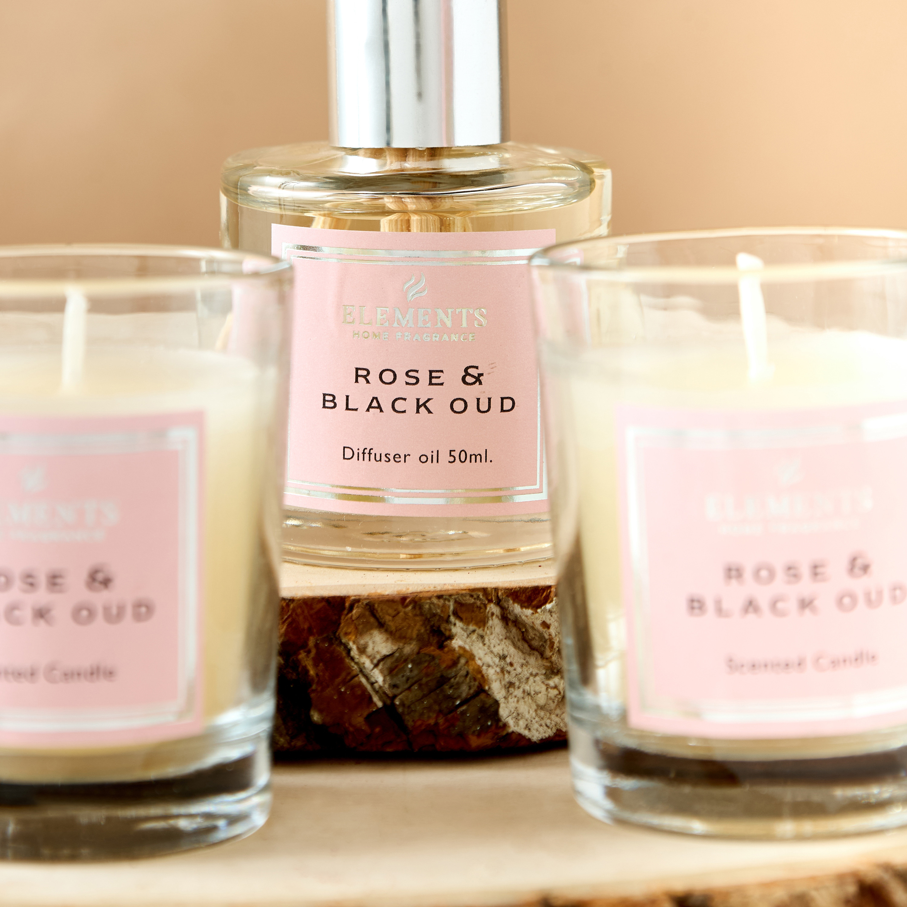Elements Rose and Black Oud Reed Diffuser and Jar Candle Gift Set-household-homefragrance-fragrancegiftset-image-4