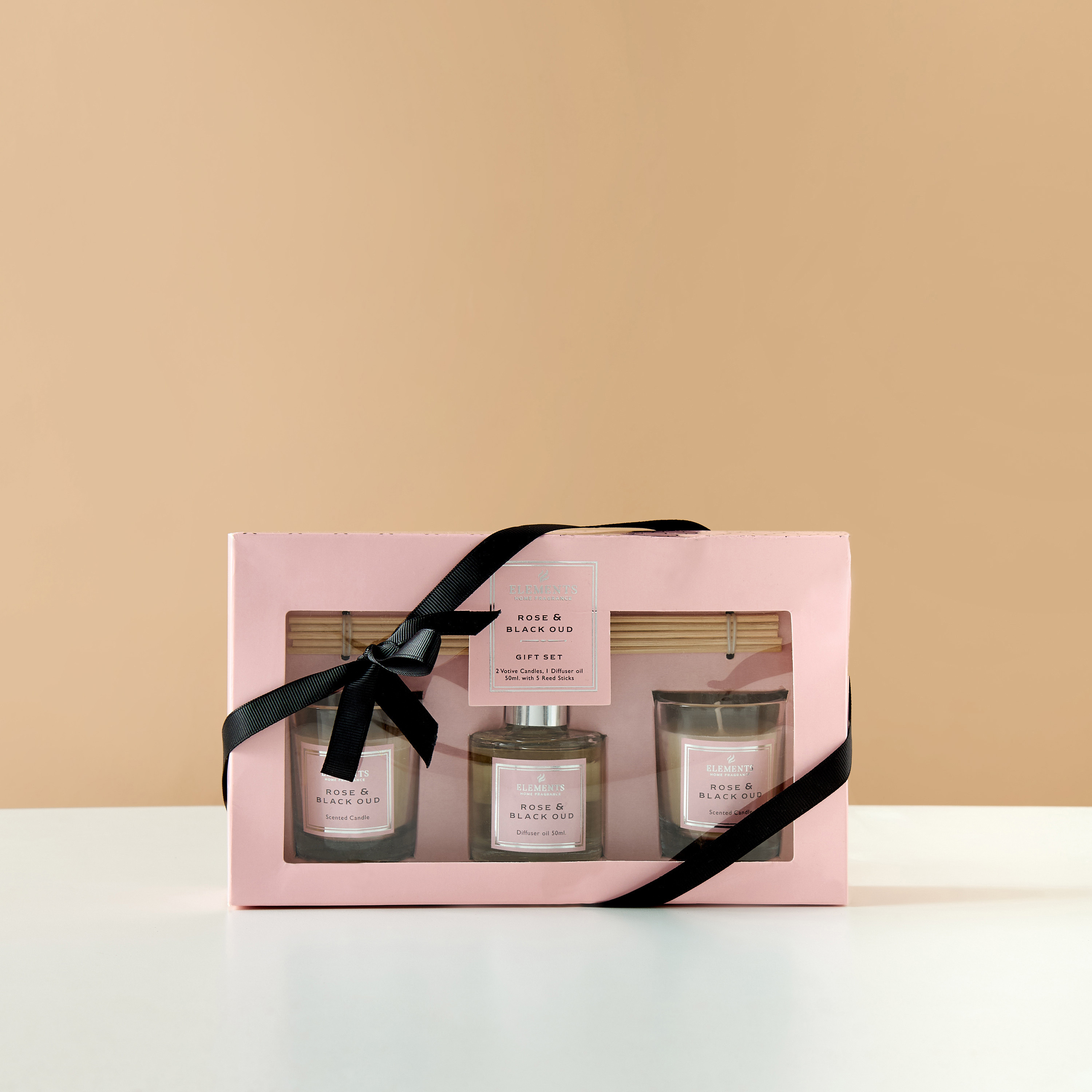 Elements Rose and Black Oud Reed Diffuser and Jar Candle Gift Set-household-homefragrance-fragrancegiftset-image-8
