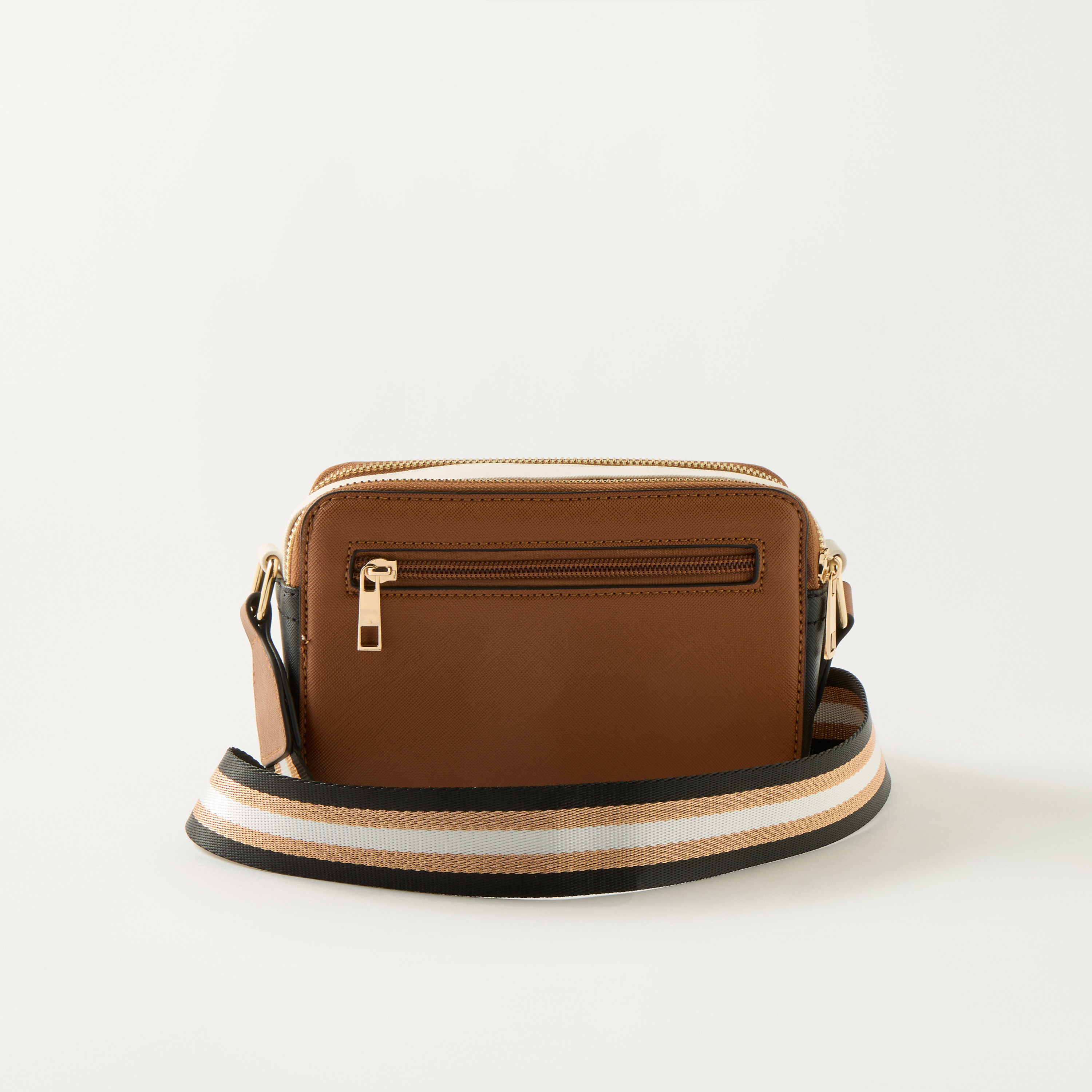 شنطة كروس بودي بقوالب ملونة وسحاب إغلاق من ساشا-women-bagsandwallets-handbags-image-1