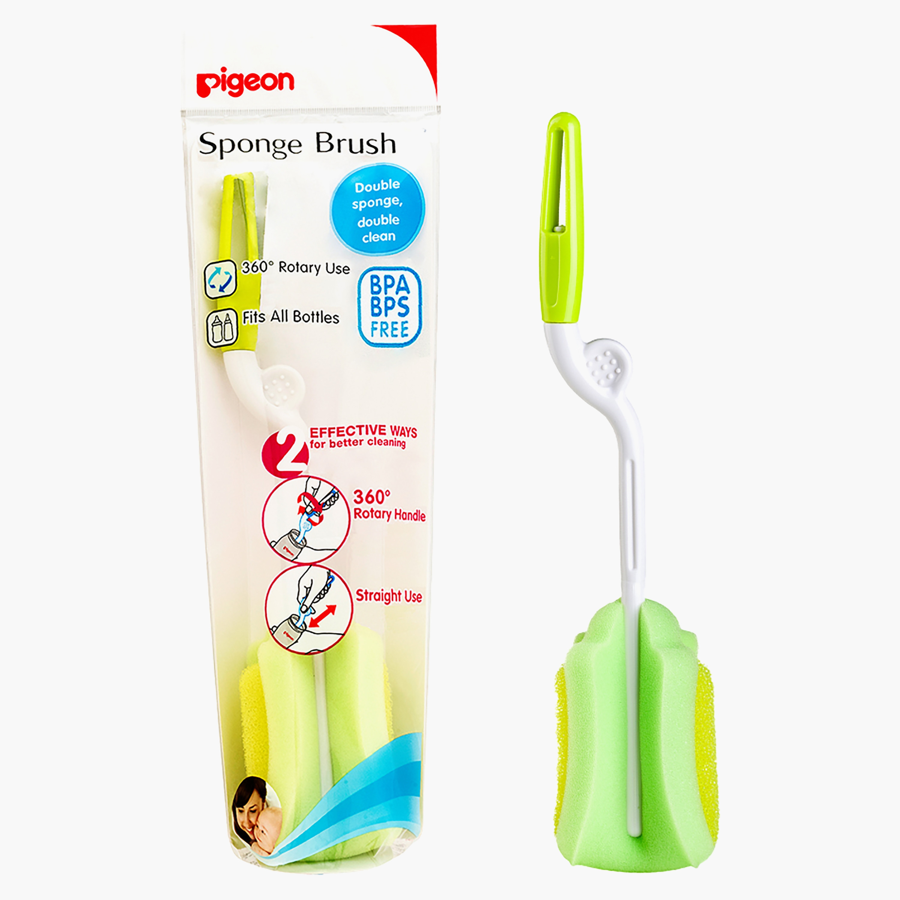 Pigeon 2-Way Sponge Brush-baby-feeding-accessories-image-1