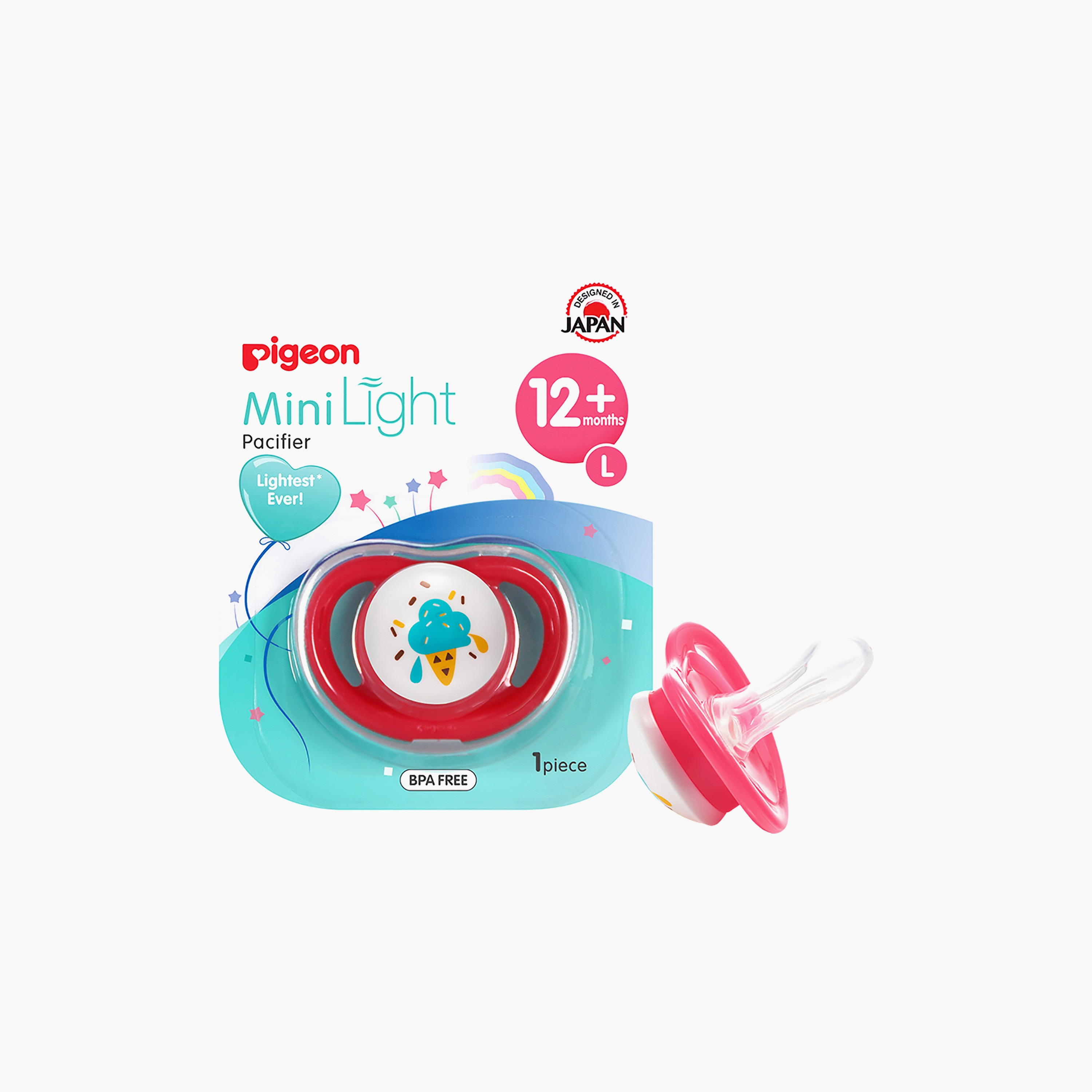 Pigeon Mini Light BPA Free Pacifier, Ice Cream-baby-feeding-pacifiers-image-1