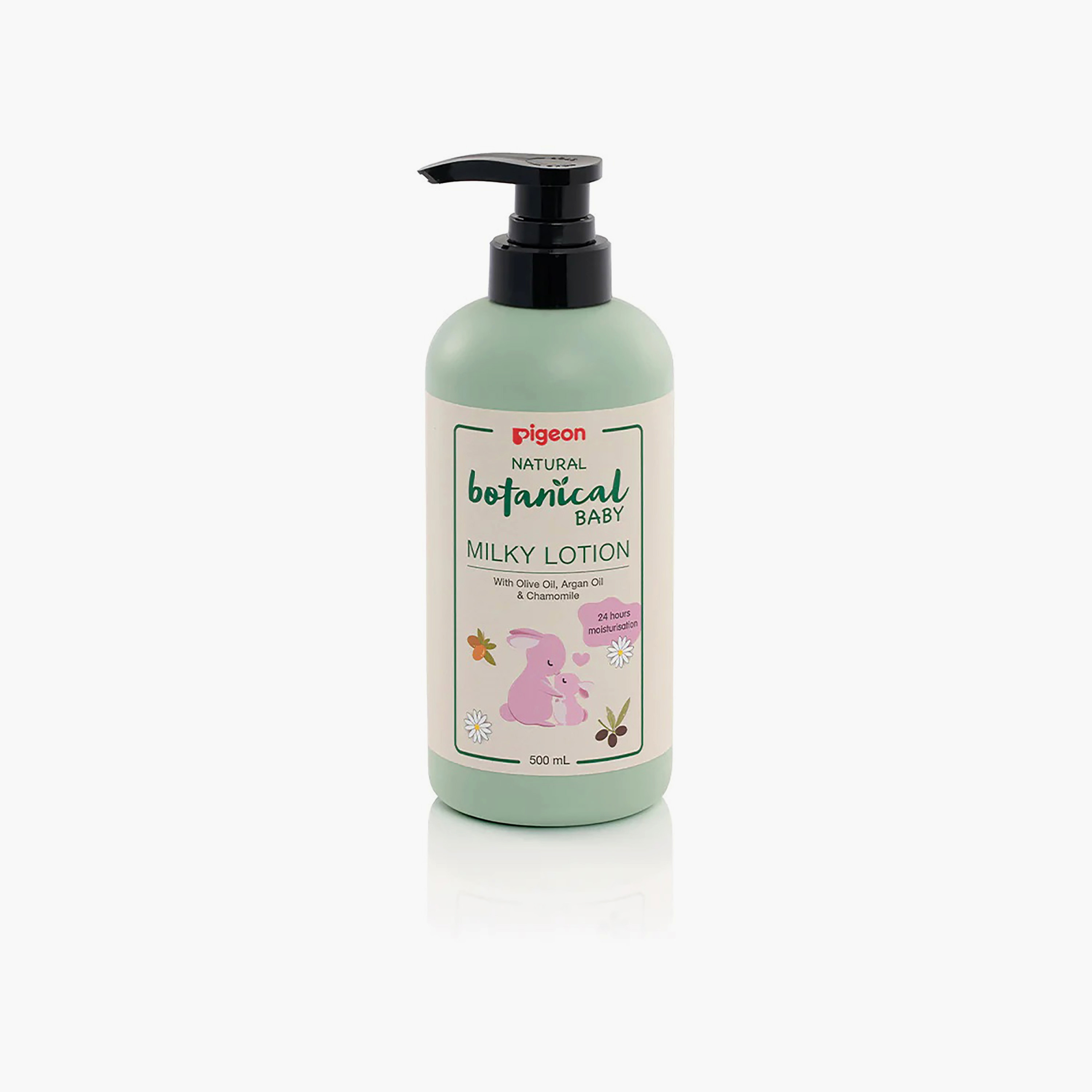 Pigeon Natural Botanical Milky Lotion, 500 ml-baby-bathandcare-hairbodyskincare-lotionsandcreams-image-1