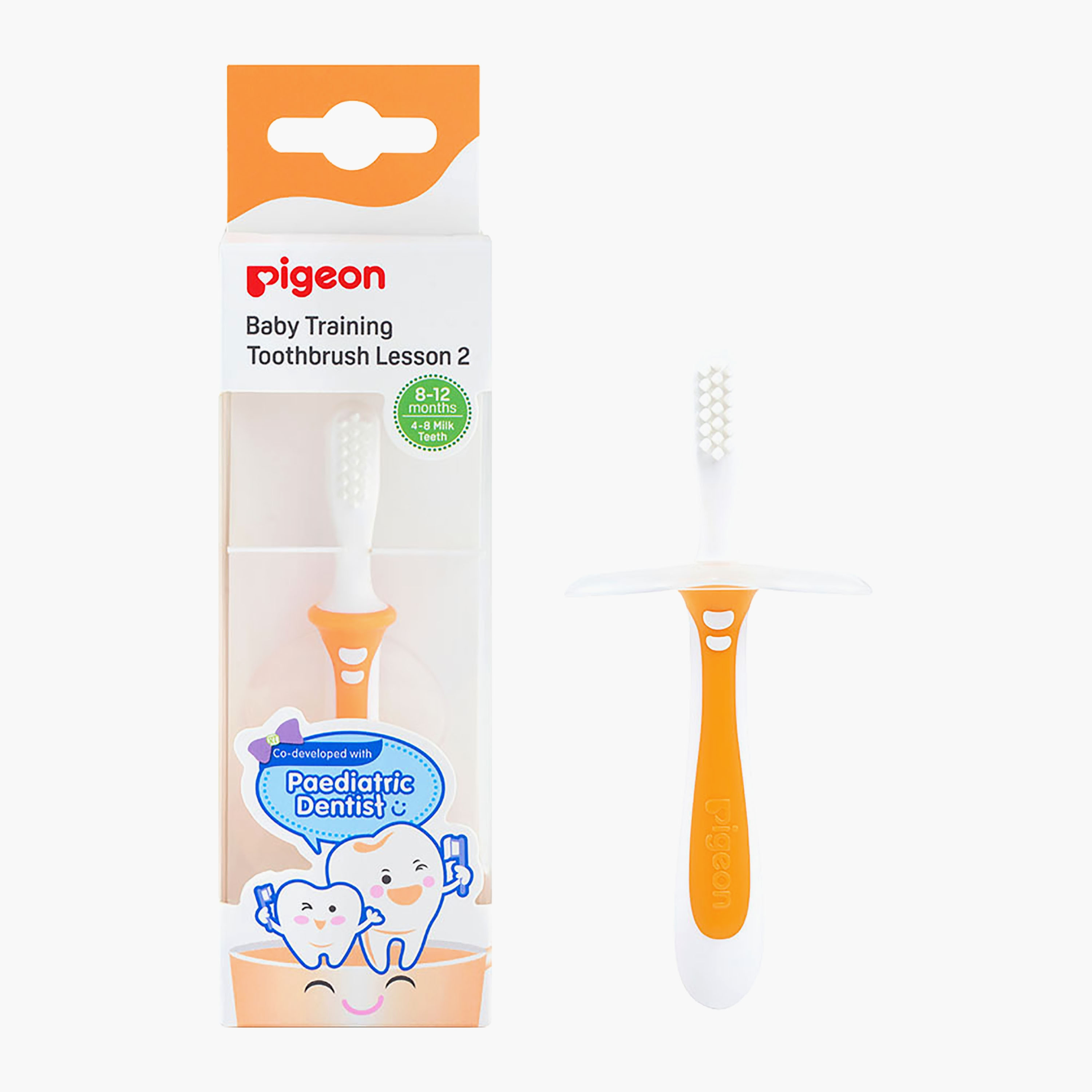 فرشاة أسنان تدريب من بيجون، ليسون 2، برتقالي-baby-bathandcare-oralcare-image-1