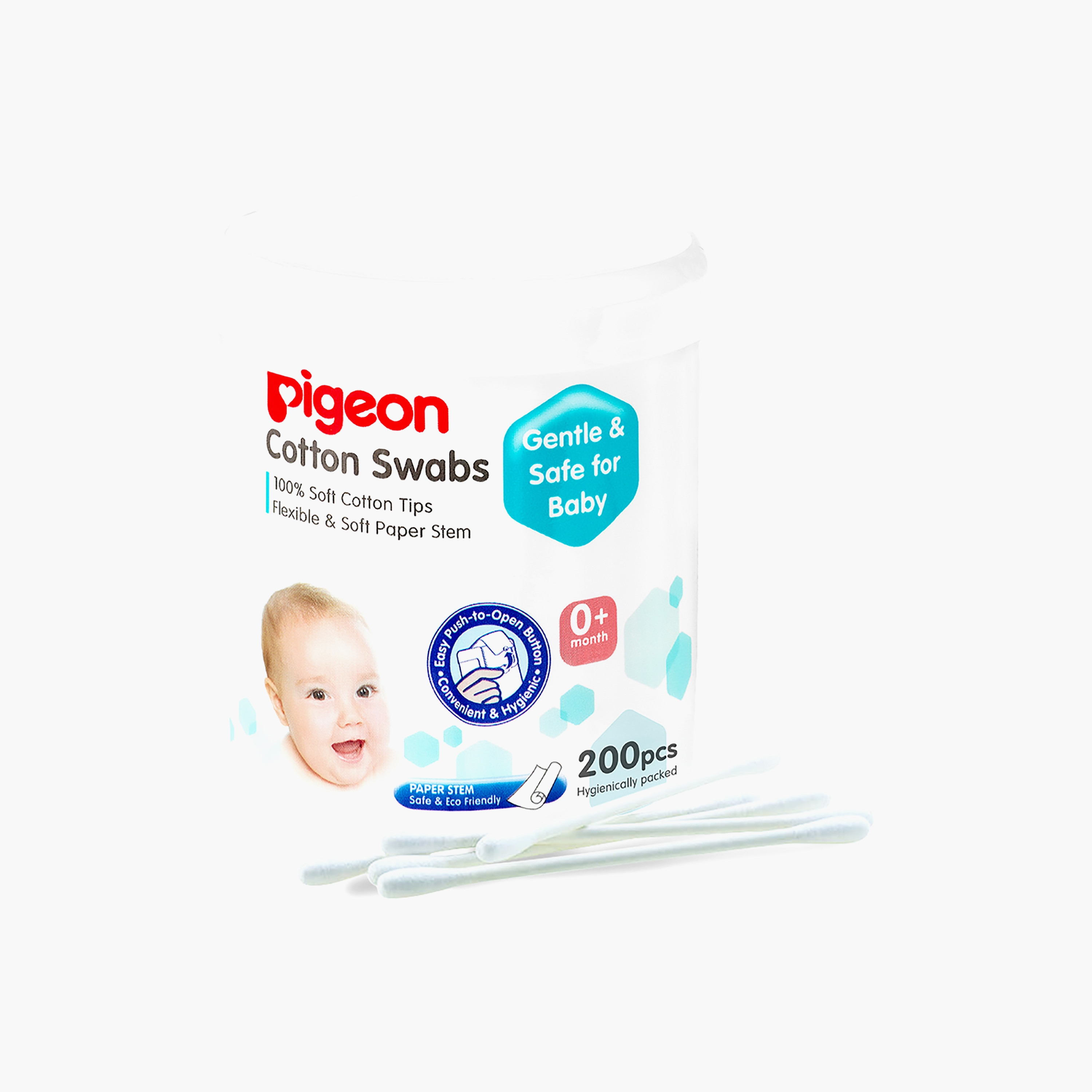 Pigeon 200-Piece Soft Cotton Swabs-baby-bathandcare-hairbodyskincare-image-1