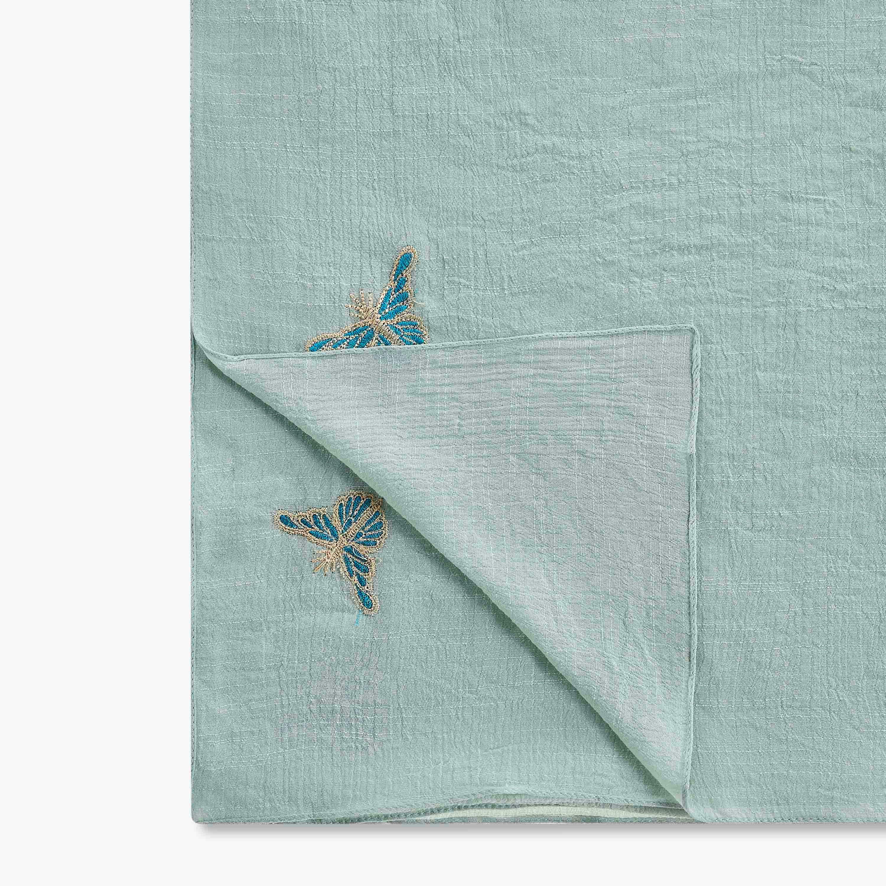 Zora Scarf Butterfly Embroidery Green-women-clothingaccessories-scarves-image-3