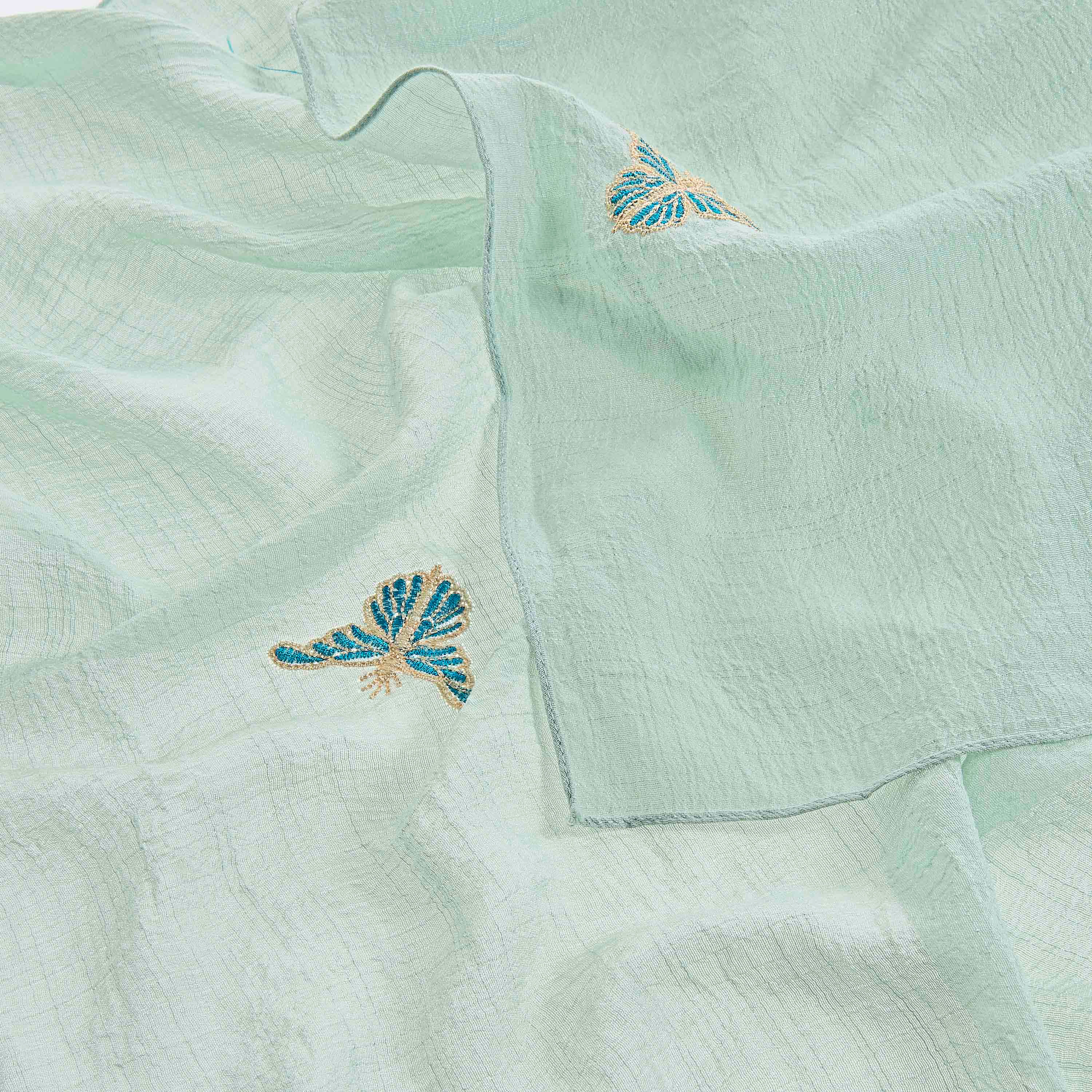 Zora Scarf Butterfly Embroidery Green-women-clothingaccessories-scarves-image-4