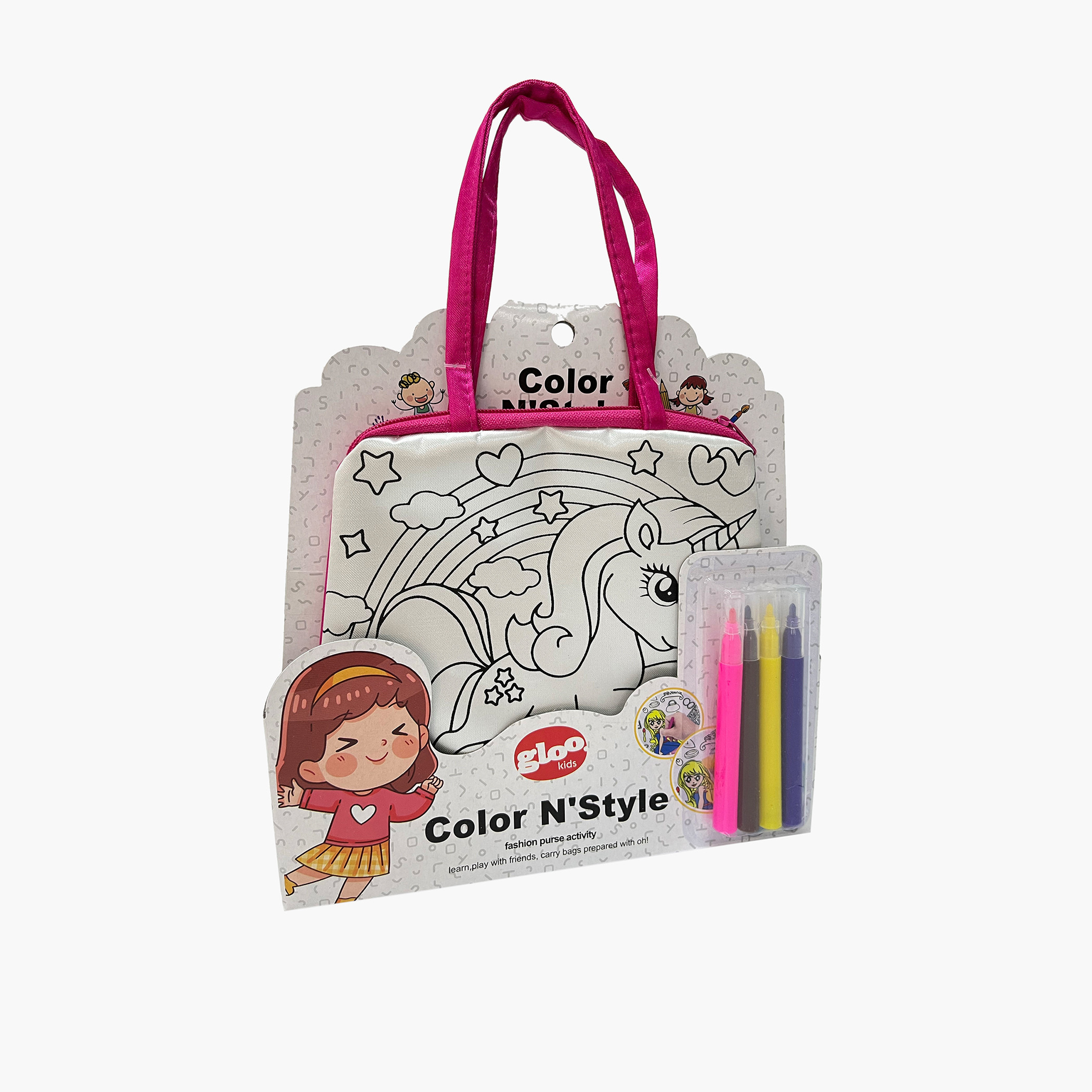 Gloo Color N Style Unicorn DIY Painting Bag-school-artsandcrafts-image-3