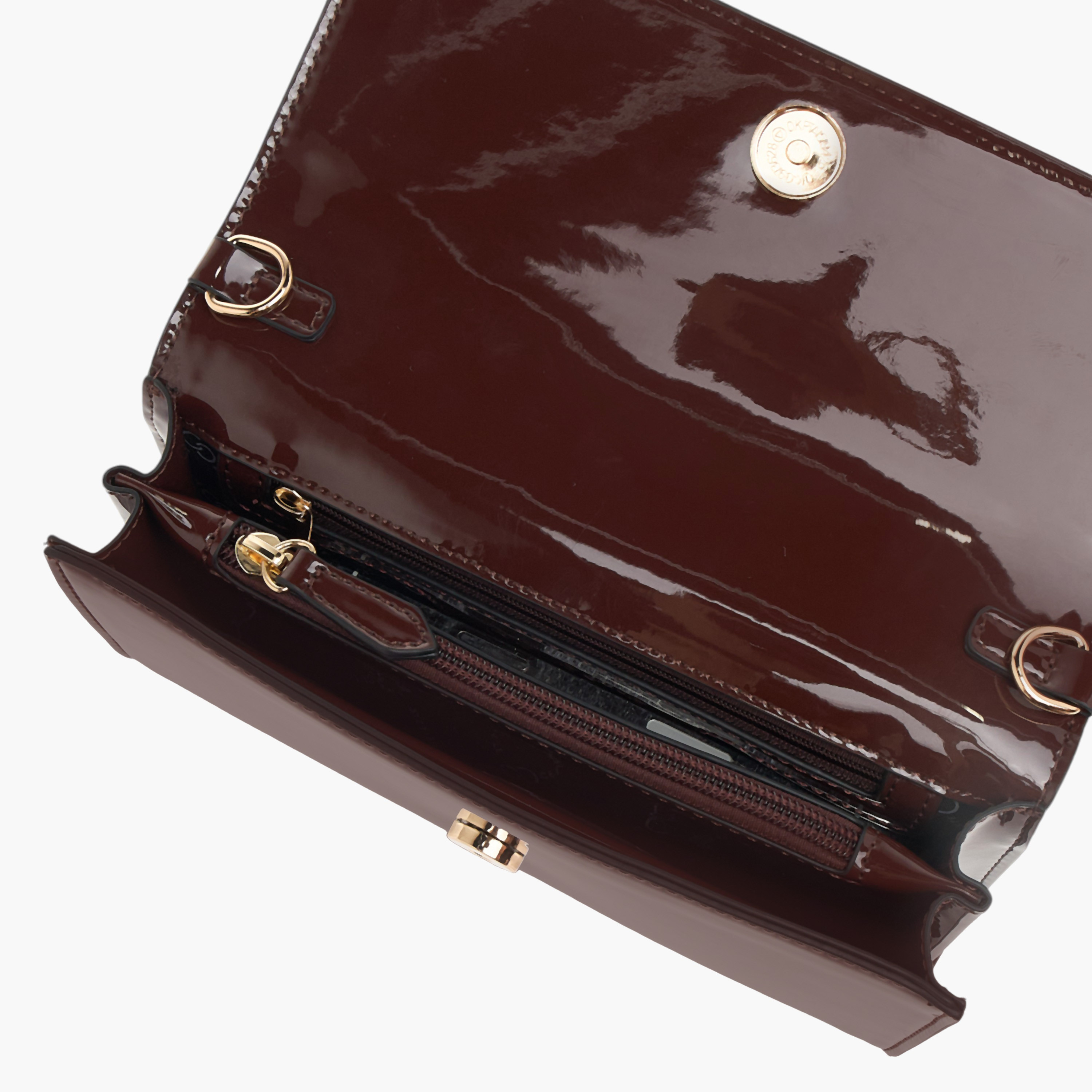 Celeste Solid Clutch with Detachable Chain Strap and Flap Closure-women-bagsandwallets-wallets-image-14