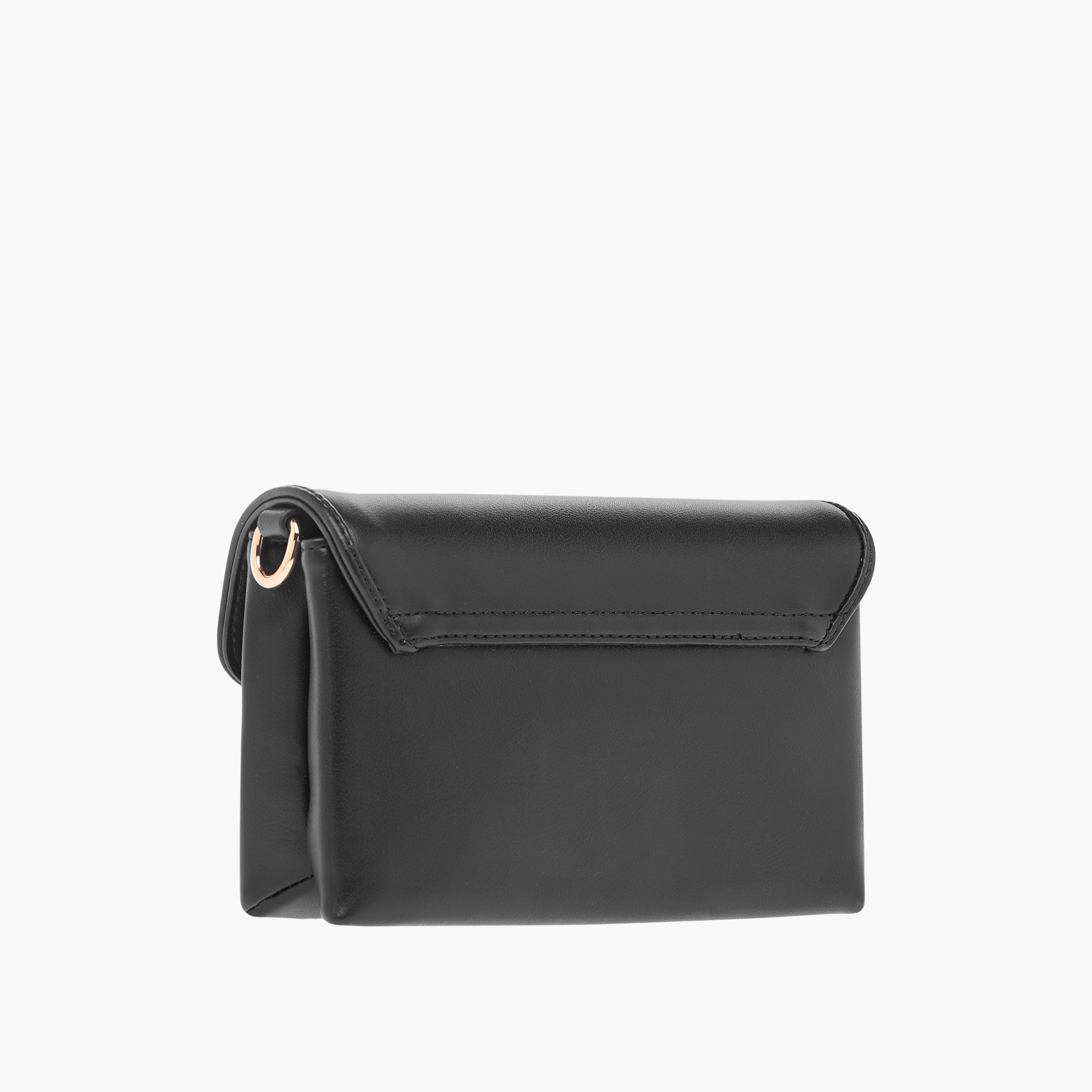 Celeste Solid Crossbody Bag with Chain Strap and Flap Closure-women-bagsandwallets-handbags-image-3