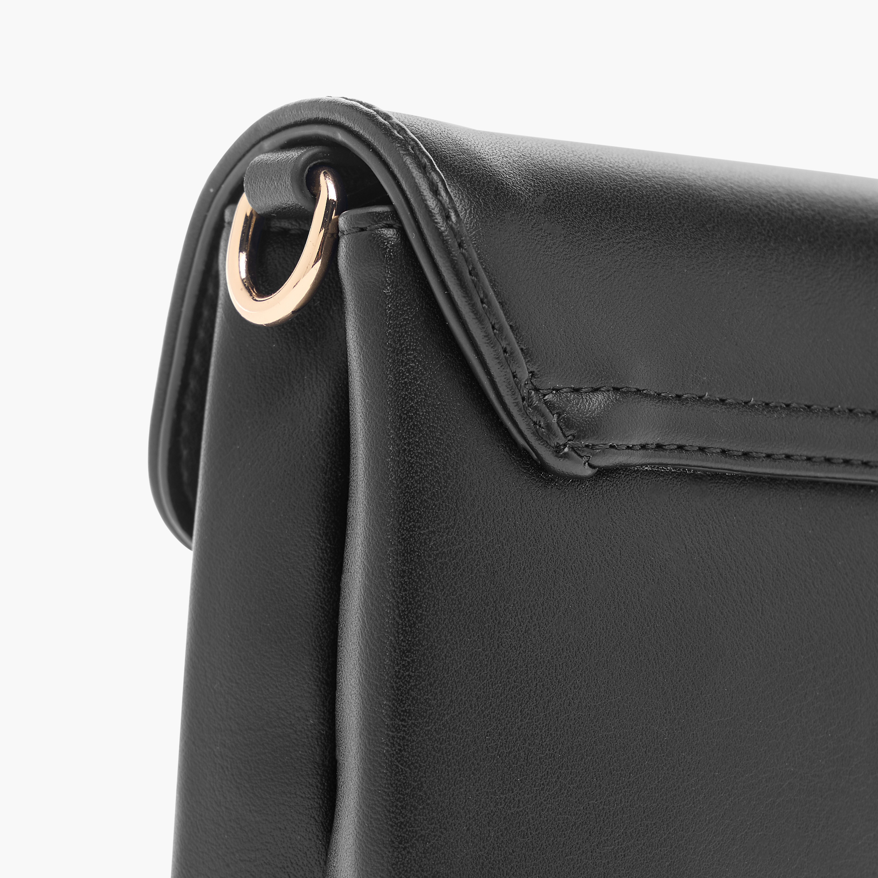 شنطة كروس بودي سادة بحزام سلسلة وطيّة إغلاق من سيليست-women-bagsandwallets-handbags-image-5