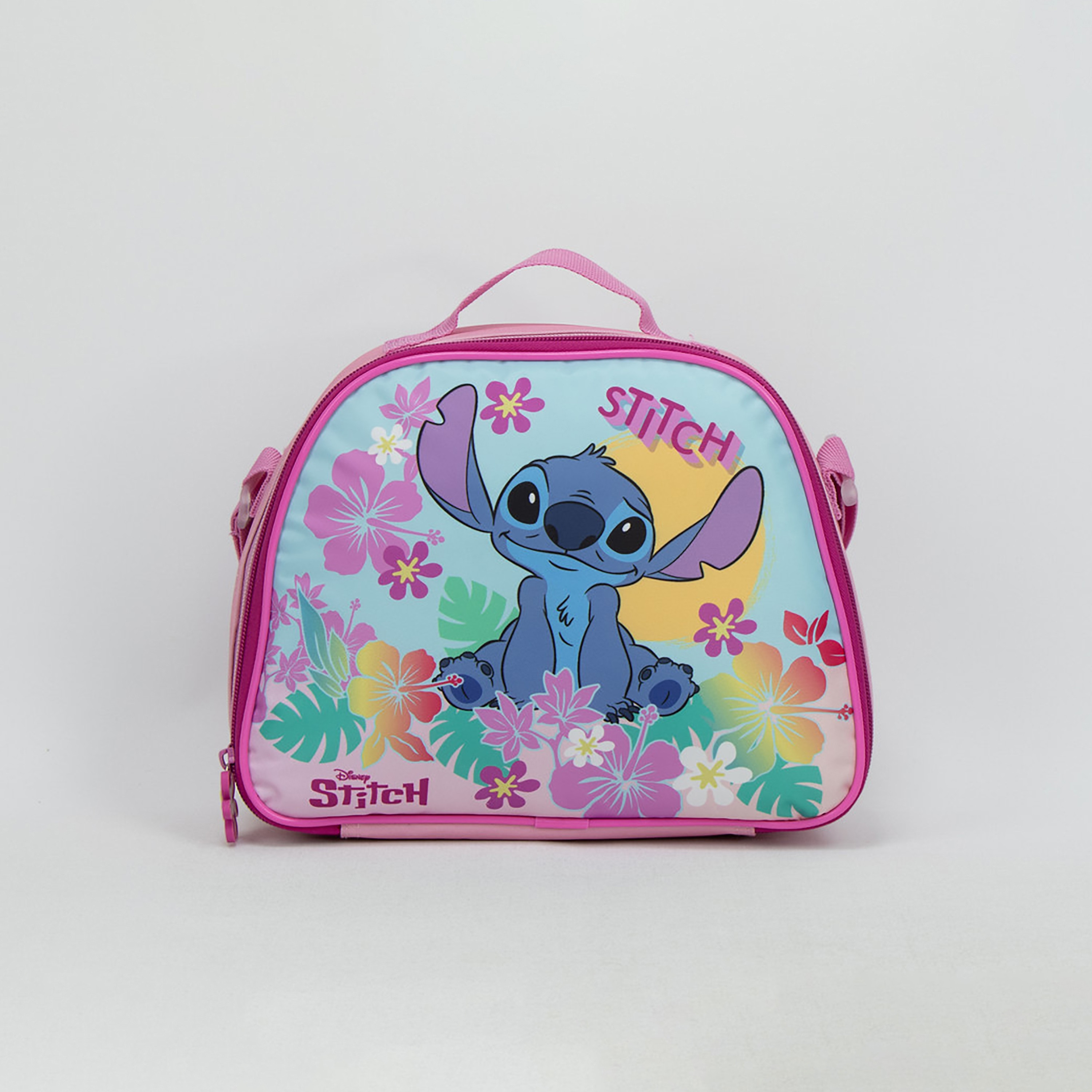 حقيبة غداء معزولة بطبعة ستيتش من ديزني - وردي-school-lunchessentials-lunchbags-image-1