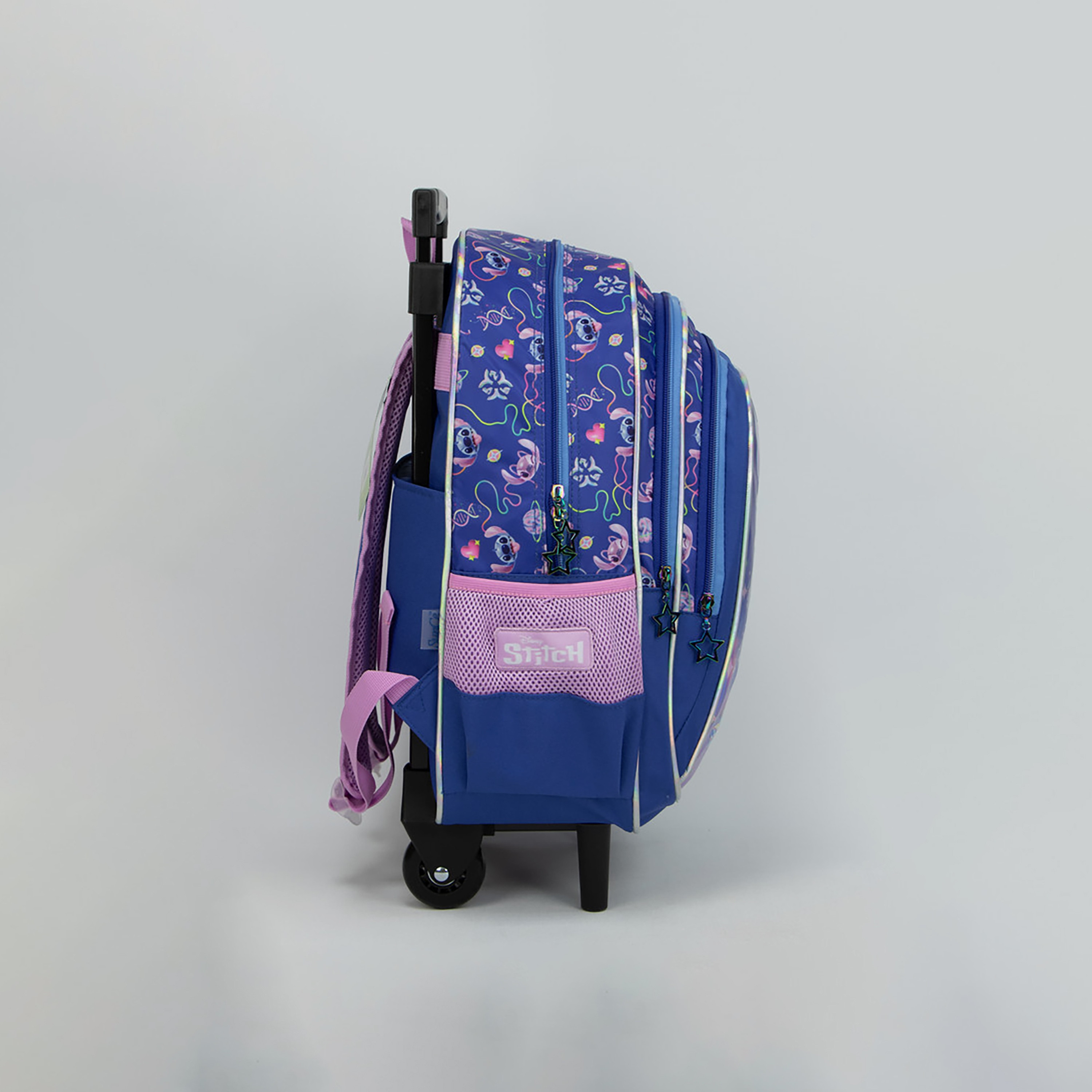 Disney Stitch Printed Trolley Backpack - Purple - 16 Inch-school-bagsandbackpacks-trolleybags-image-3