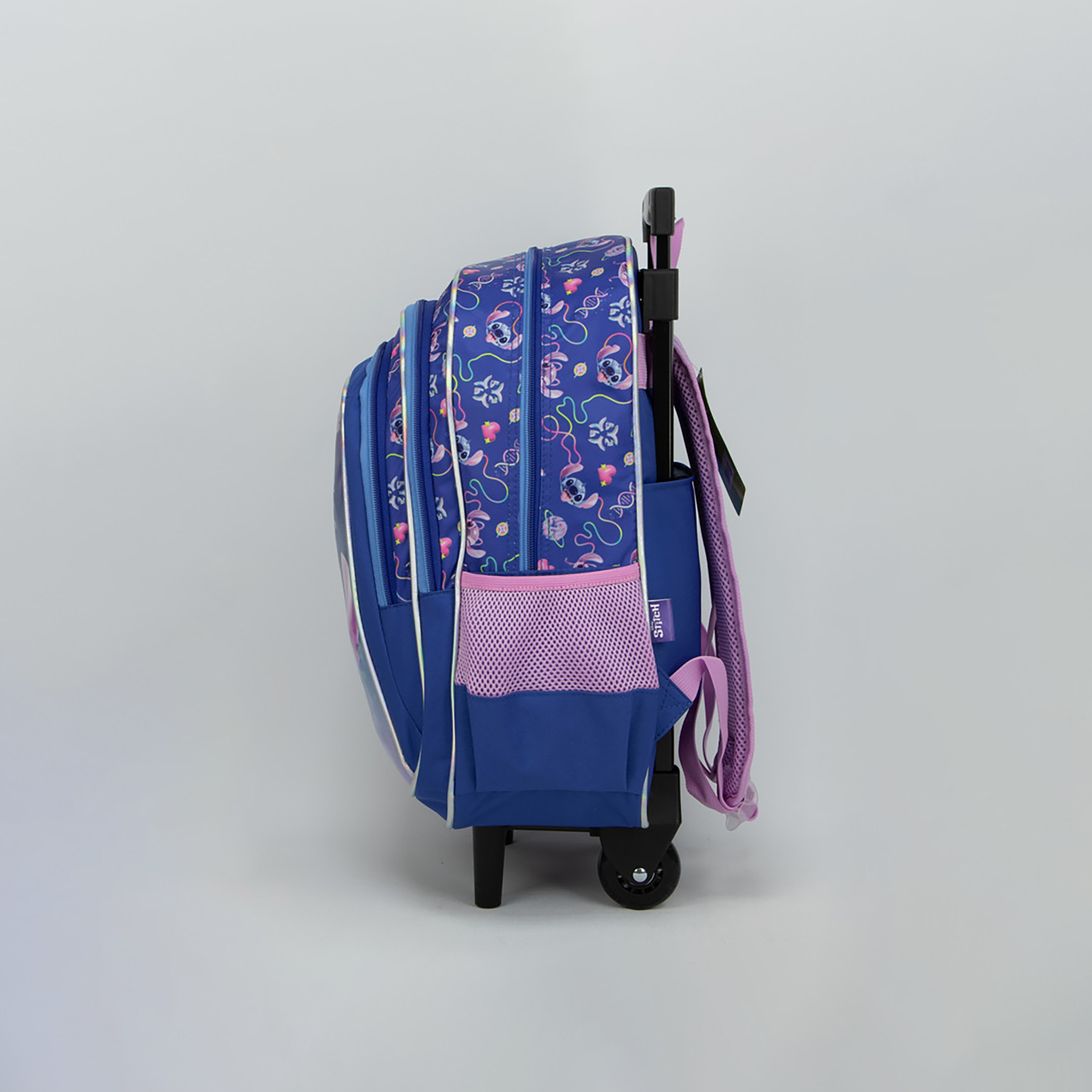 Disney Stitch Printed Trolley Backpack - Purple - 16 Inch-school-bagsandbackpacks-trolleybags-image-5