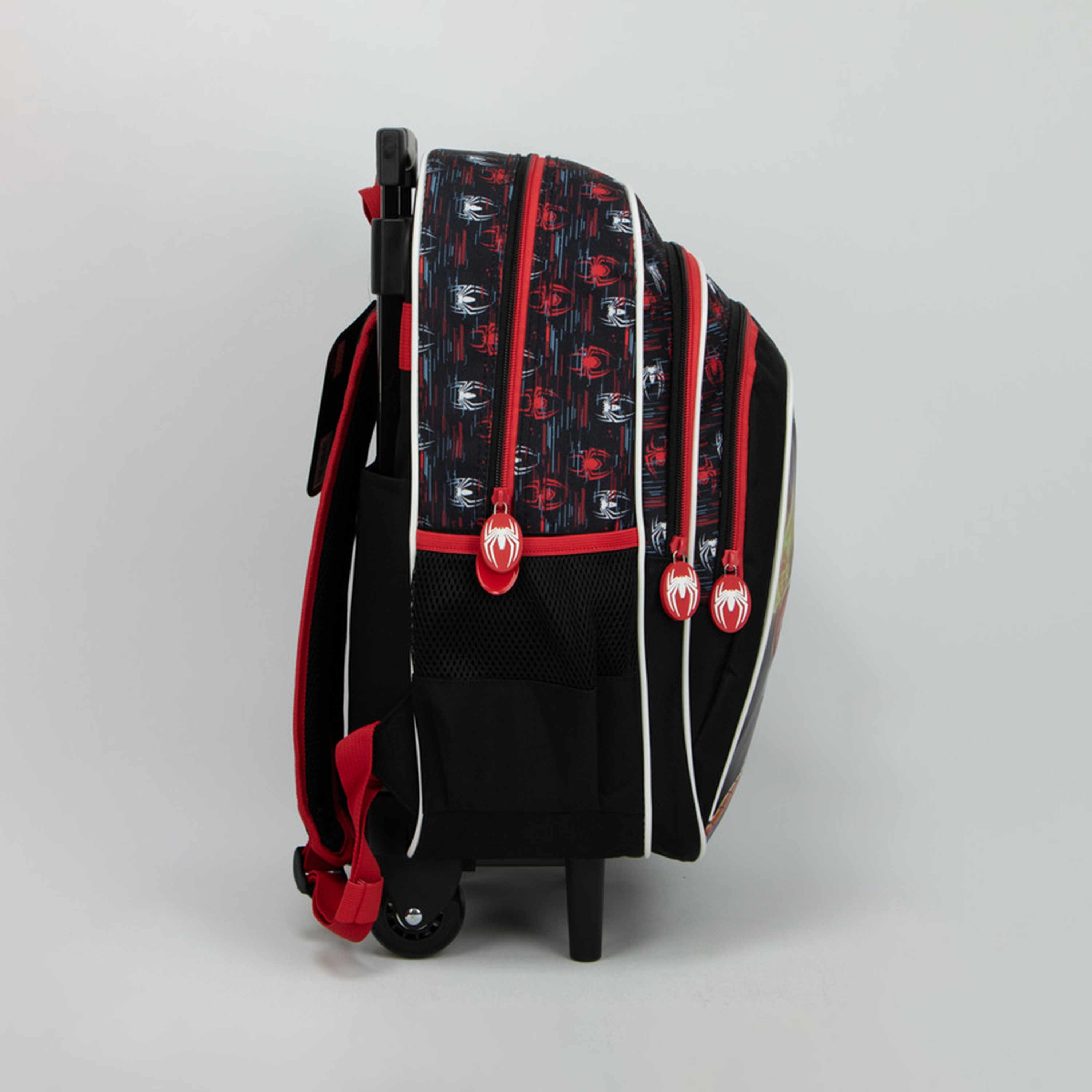 Spiderman Printed Trolley Backpack - Black - 16 Inch-school-bagsandbackpacks-trolleybags-image-3