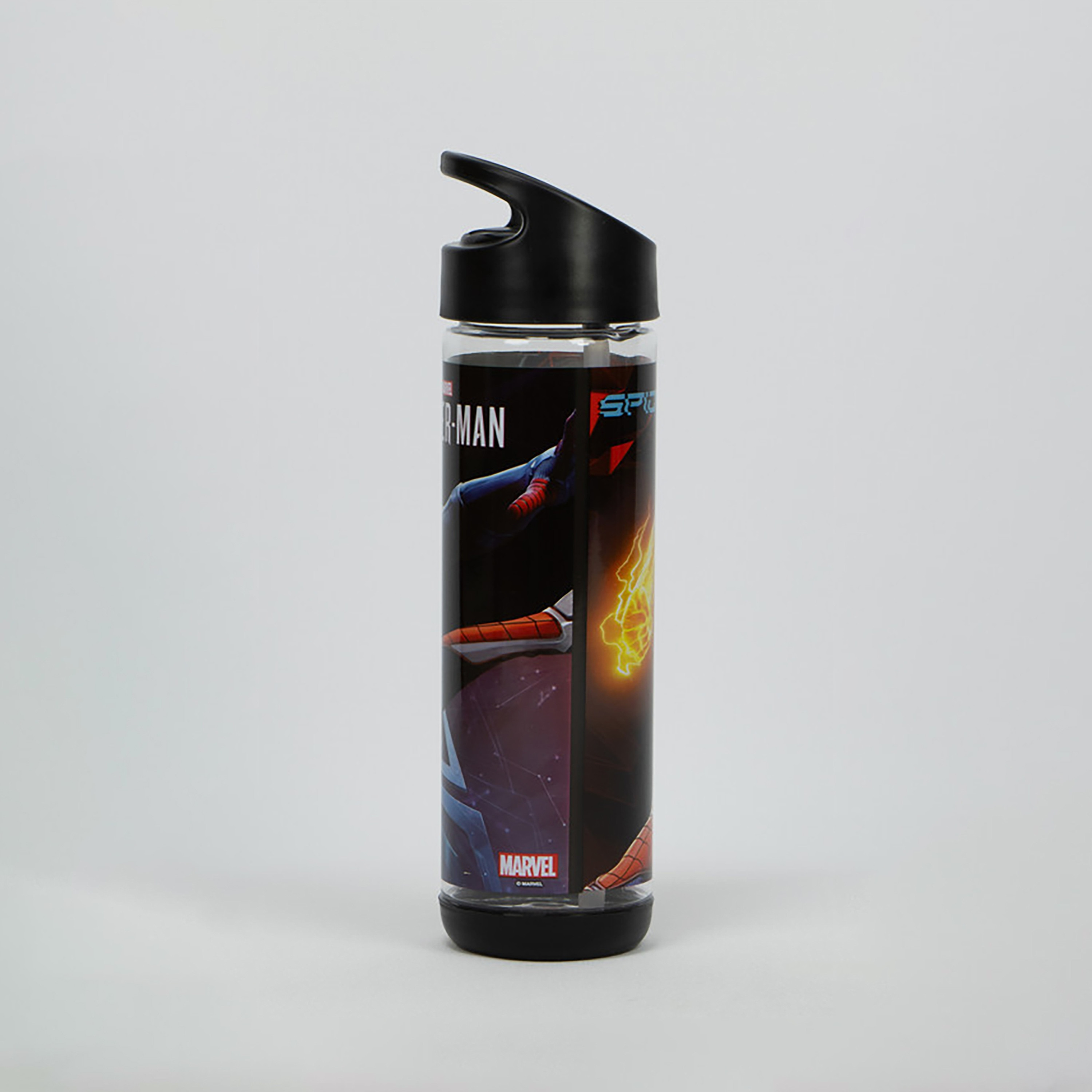 Spiderman Printed BPA Free Tritan Insulated Water Bottle - Black - 500 ml-school-waterbottles-image-4