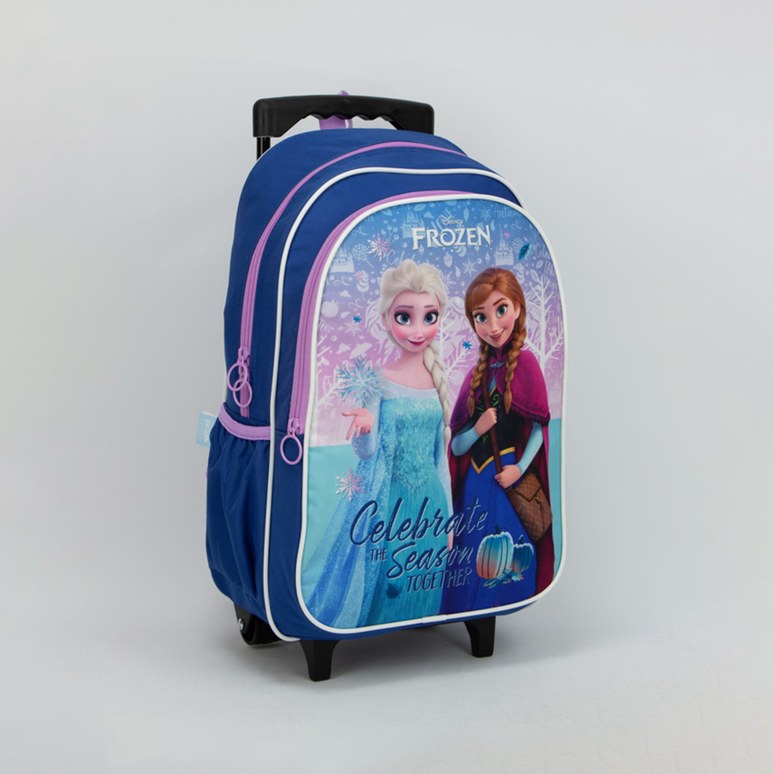 مجموعة حقيبة ظهر بعجلات 5 في 1 بطبعة فروزن من ديزني - أزرق - 16 بوصة-school-bagsandbackpacks-trolleybags-image-5