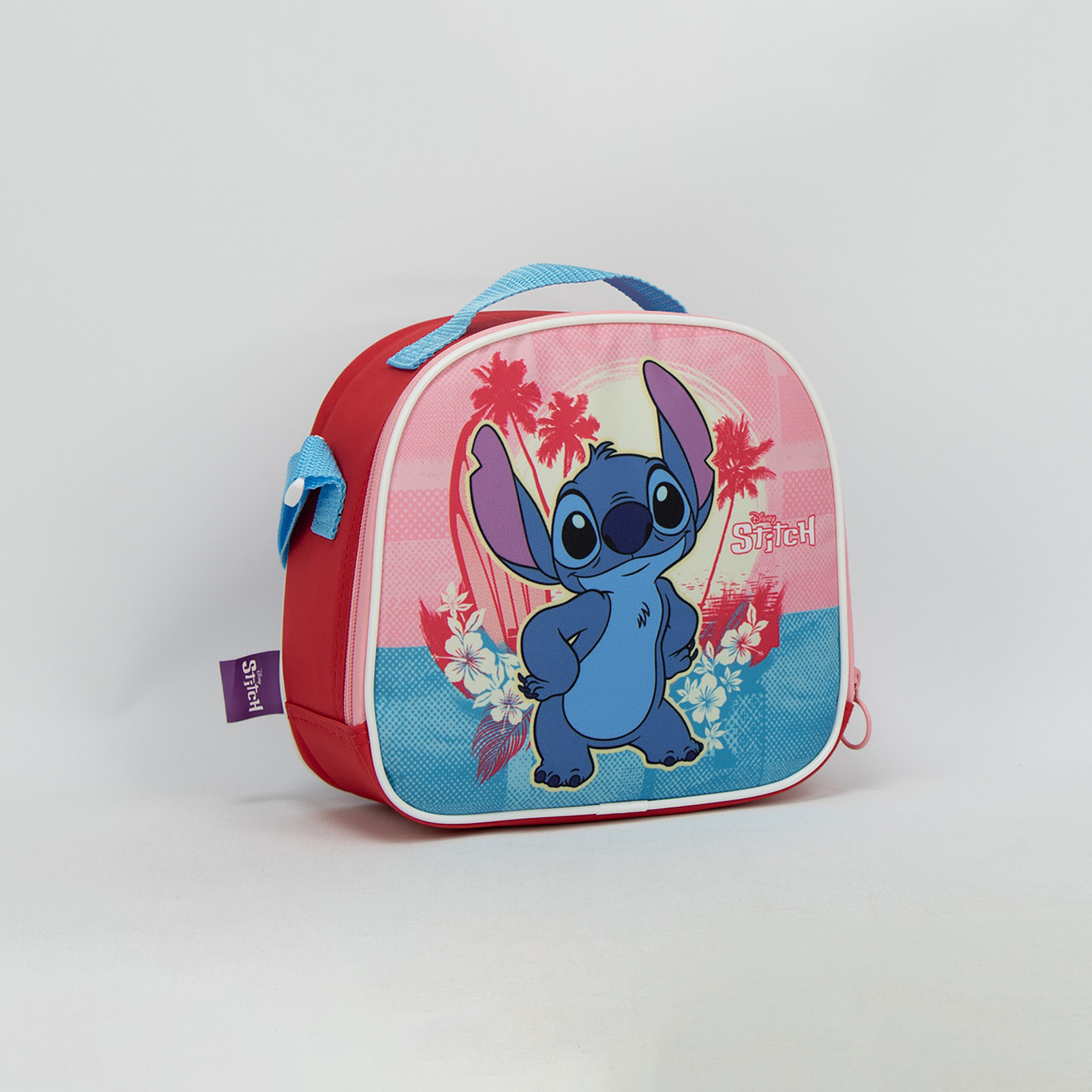 مجموعة حقيبة ظهر بعجلات 5 في 1 بطبعة ستيتش من ديزني - أحمر - 16 بوصة-school-stationery-sets-image-2