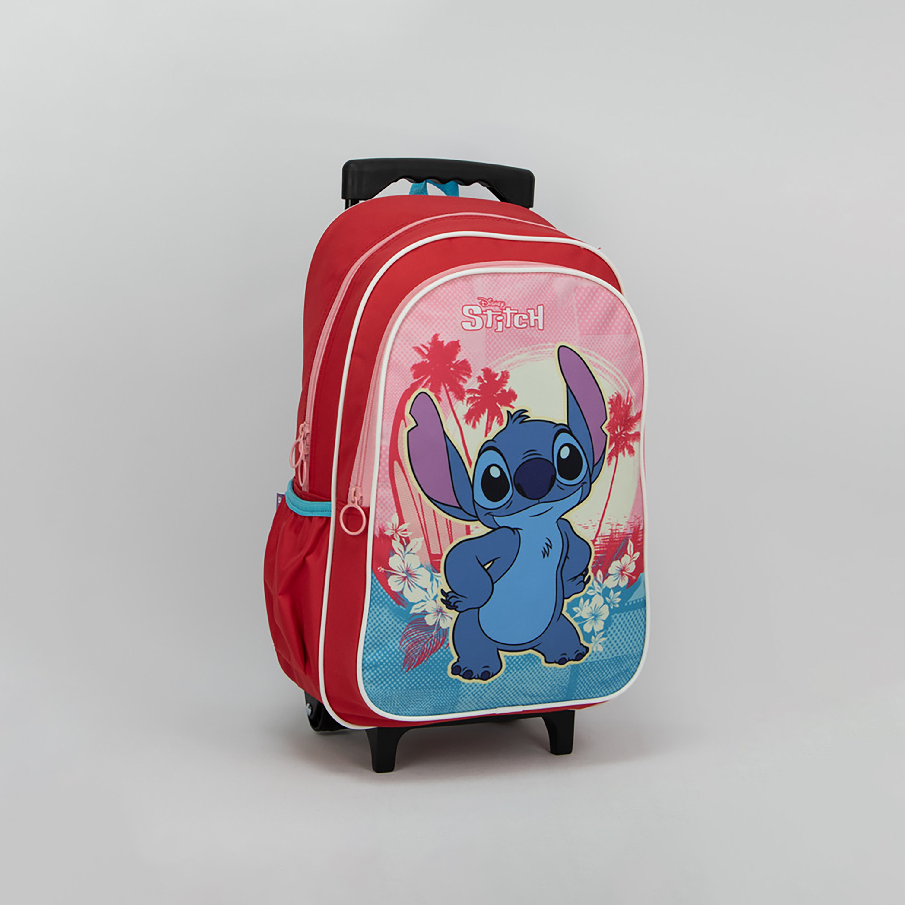 مجموعة حقيبة ظهر بعجلات 5 في 1 بطبعة ستيتش من ديزني - أحمر - 16 بوصة-school-stationery-sets-image-5
