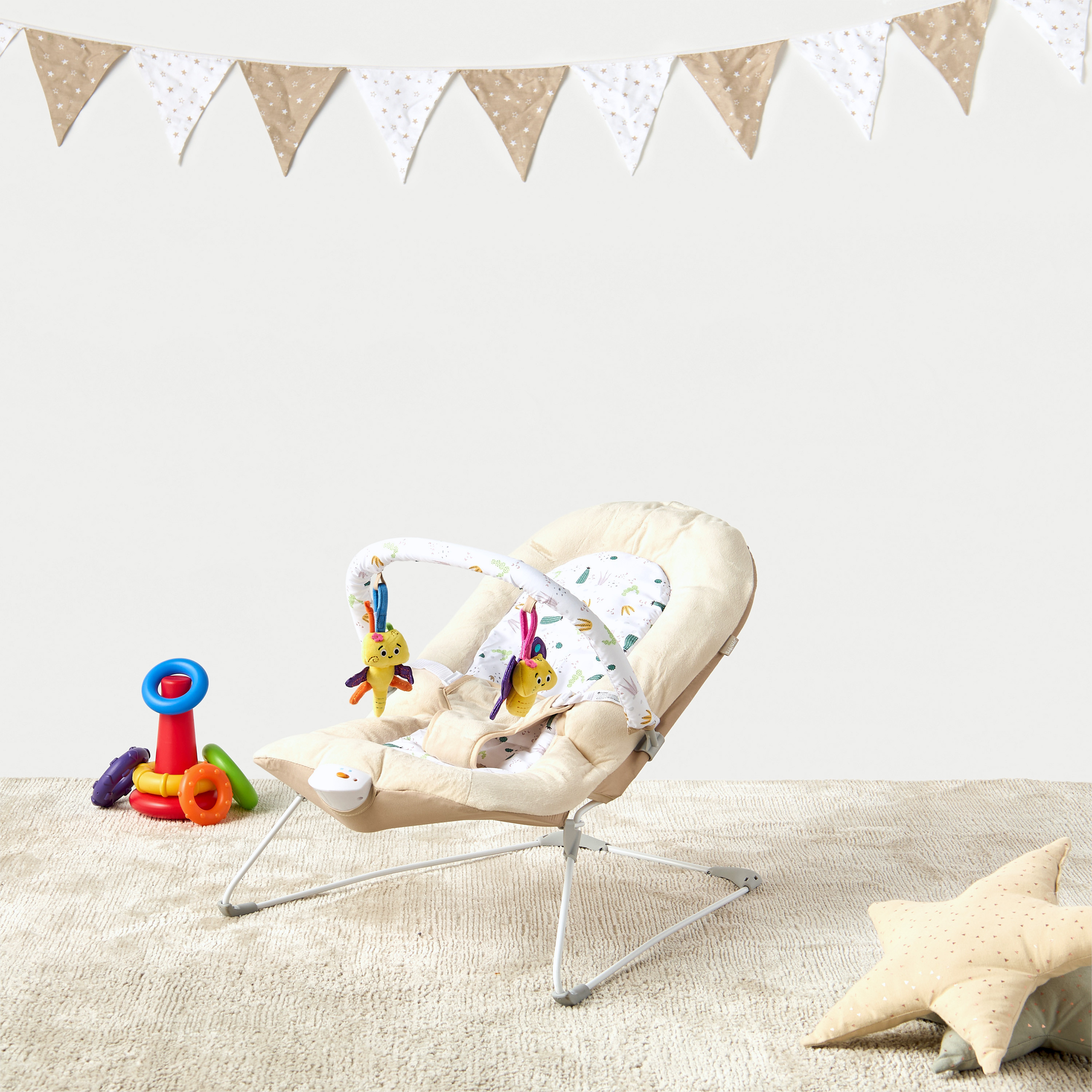Juniors Baby Bouncer with Removable Toy Bar-baby-infantactivity-bouncers-image-1