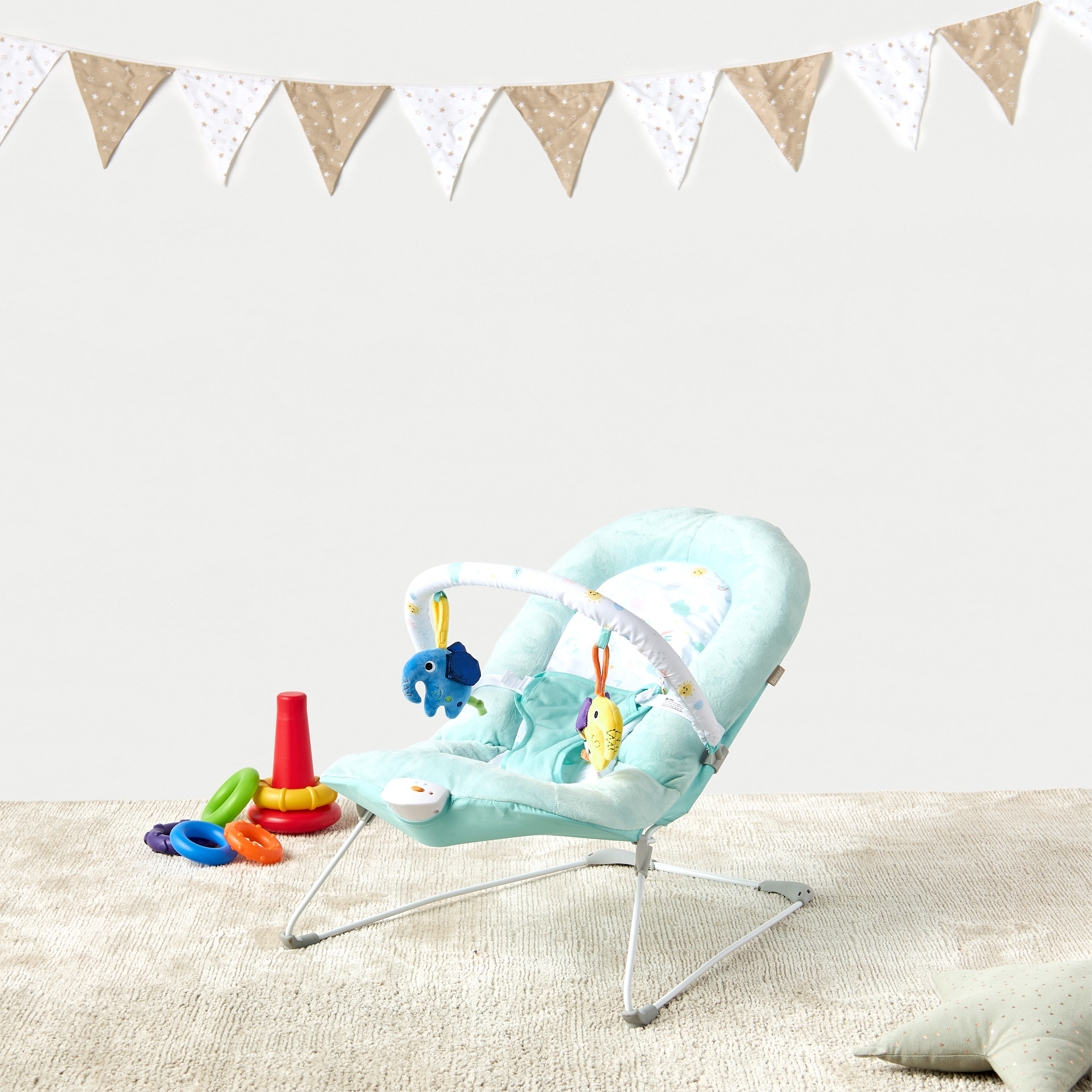 Juniors Baby Bouncer with Removable Toy Bar-baby-infantactivity-bouncers-image-1