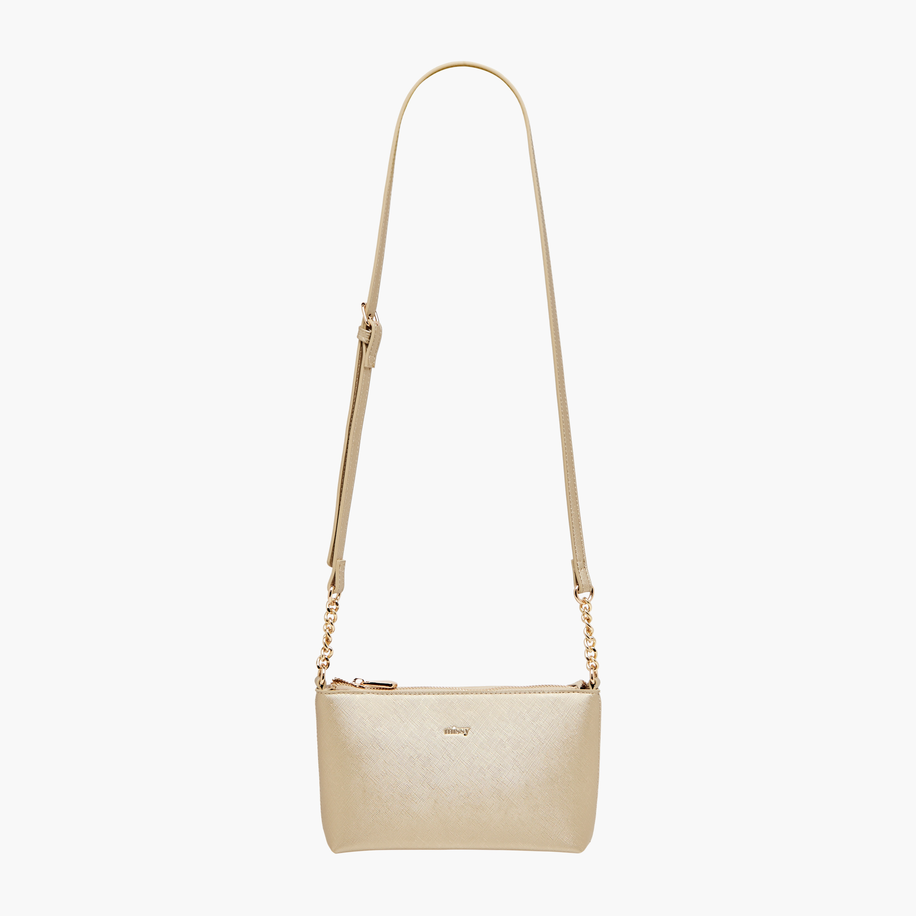 شنطة كروس بودي بحزام قابل للتعديل وسحاب إغلاق وطبعات مونوجرام من ميسي-women-bagsandwallets-handbags-image-15