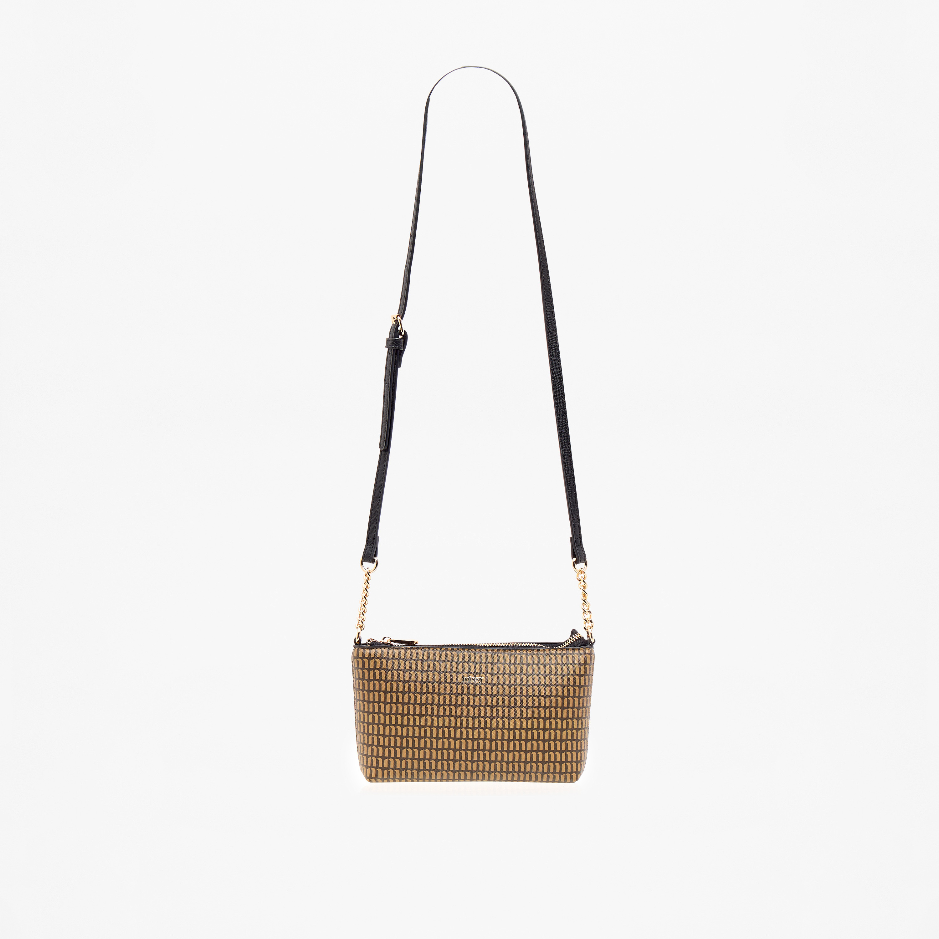 شنطة كروس بودي بحزام قابل للتعديل وسحاب إغلاق وطبعات مونوجرام من ميسي-women-bagsandwallets-handbags-image-9