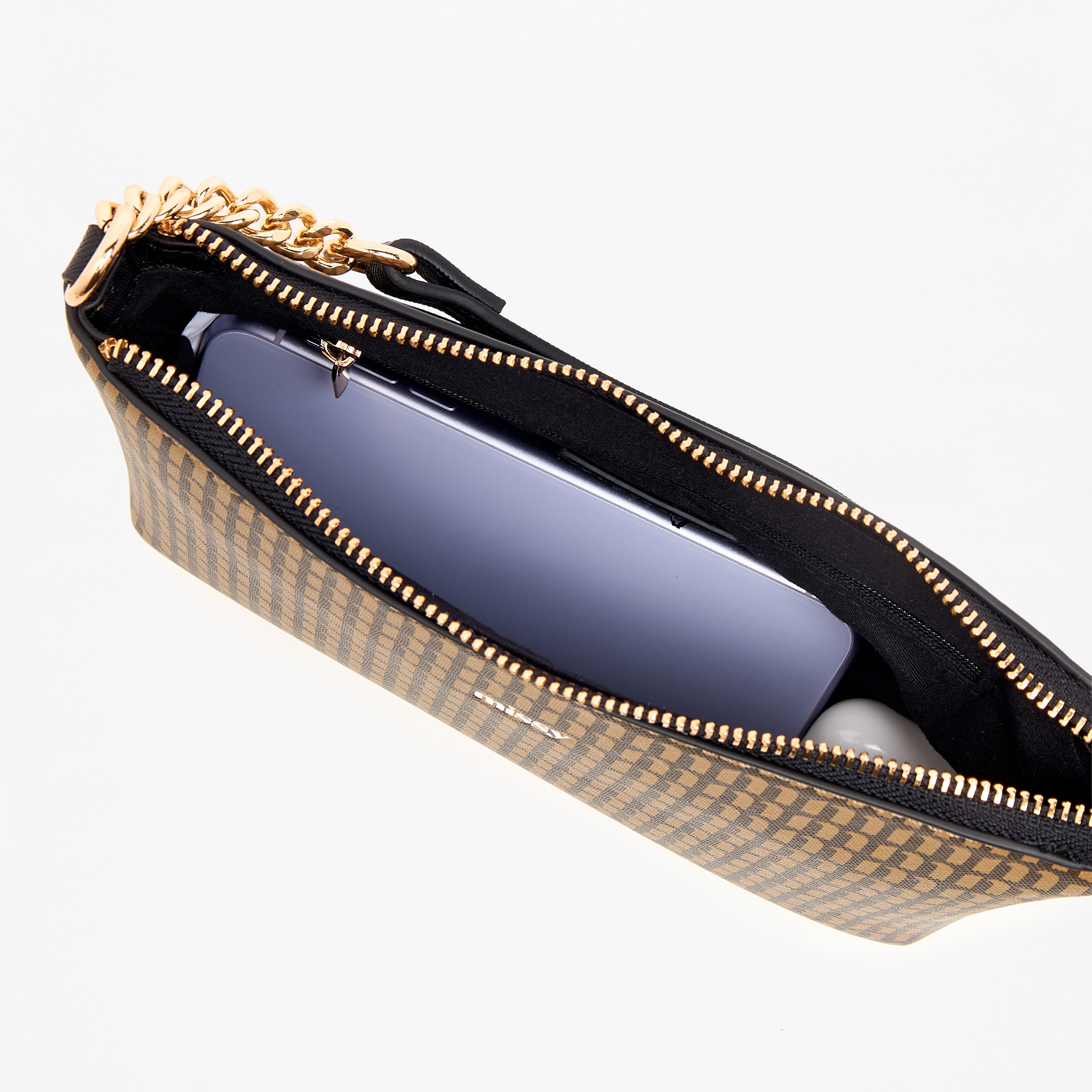 شنطة كروس بودي بحزام قابل للتعديل وسحاب إغلاق وطبعات مونوجرام من ميسي-women-bagsandwallets-handbags-image-13