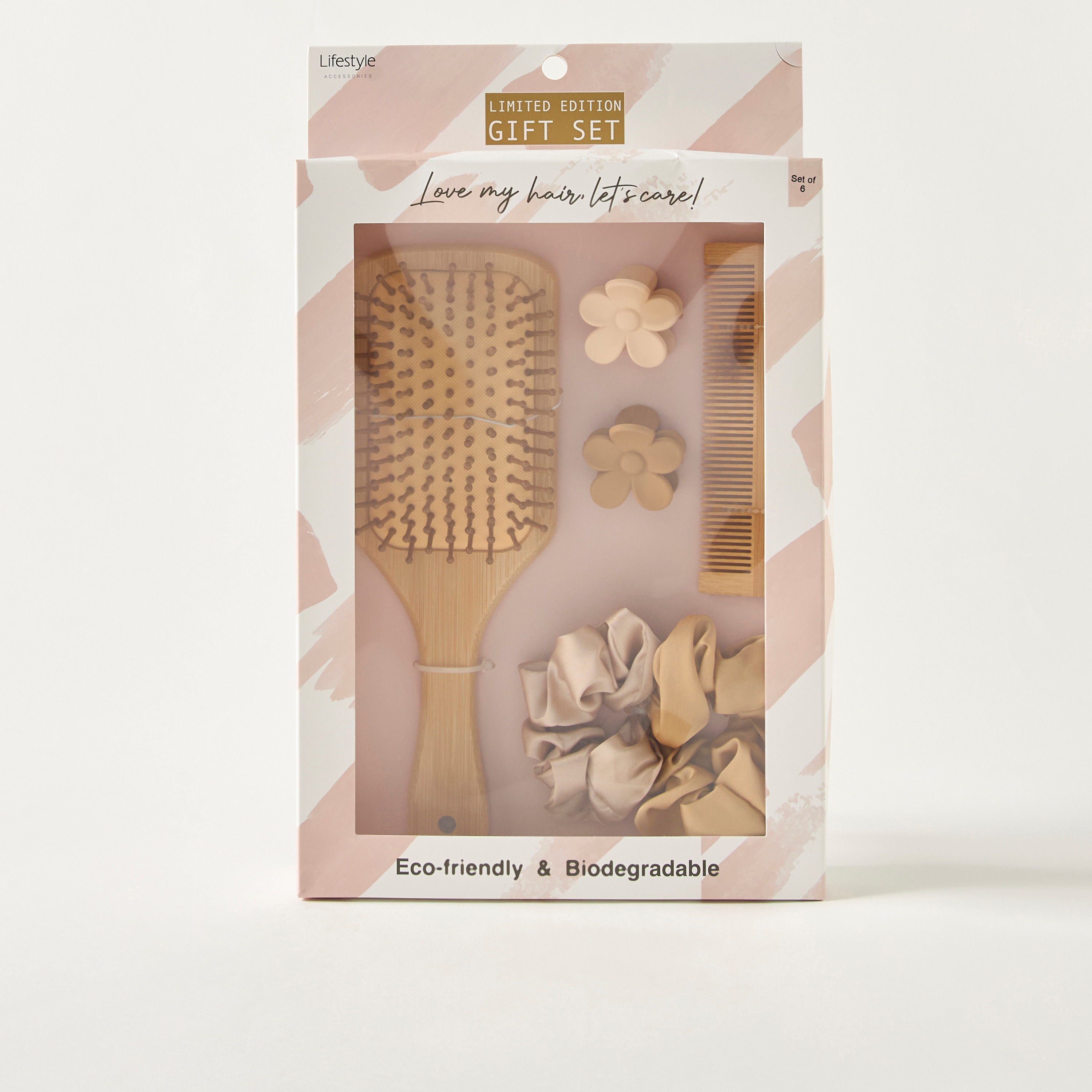 Assorted 6-Piece Hairbrush and Accessories Gift Set-women-hairaccessories-sets-image-4