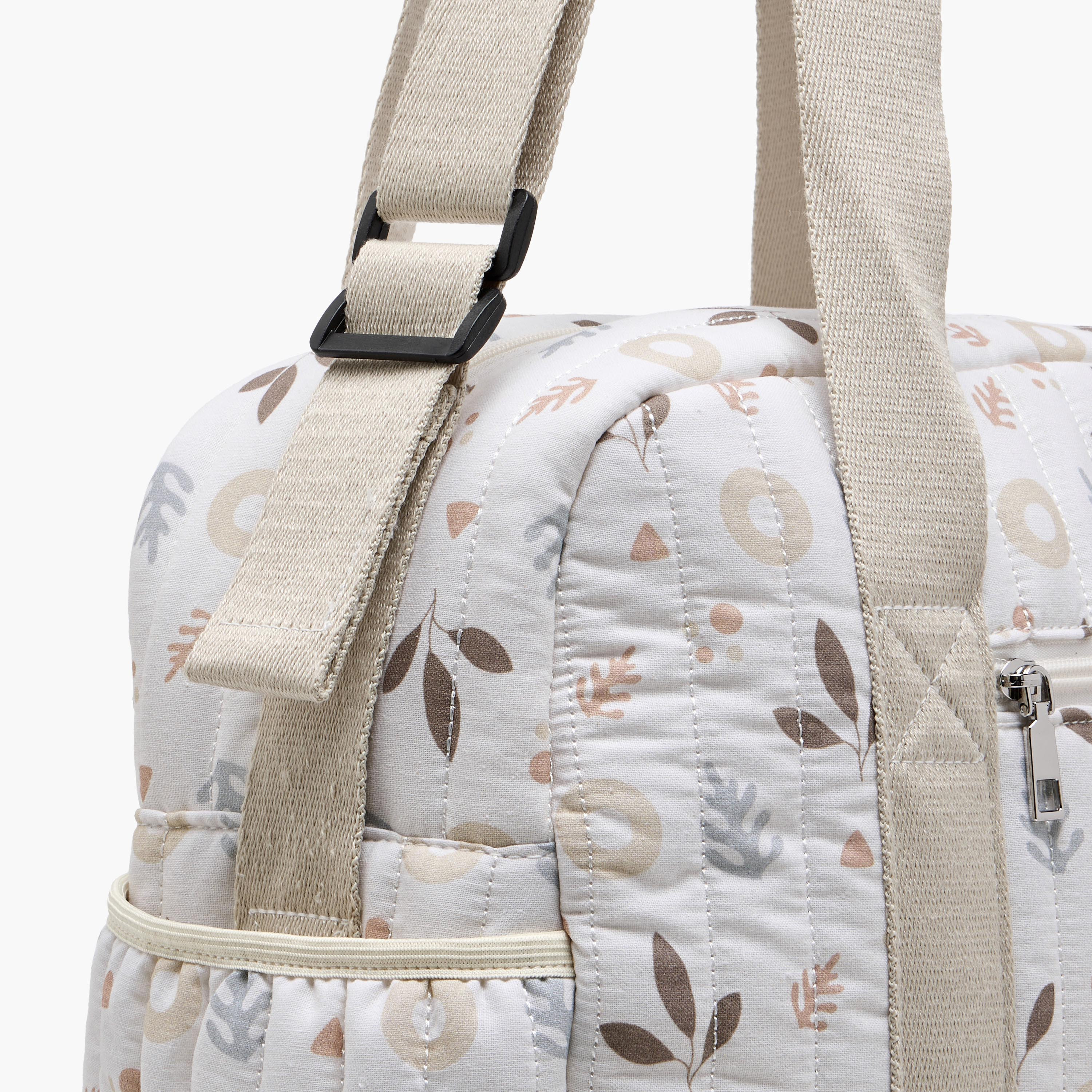 Giggles Printed Diaper Bag with Zip Closure and Top Handles-baby-diapering-diaperbags-image-8