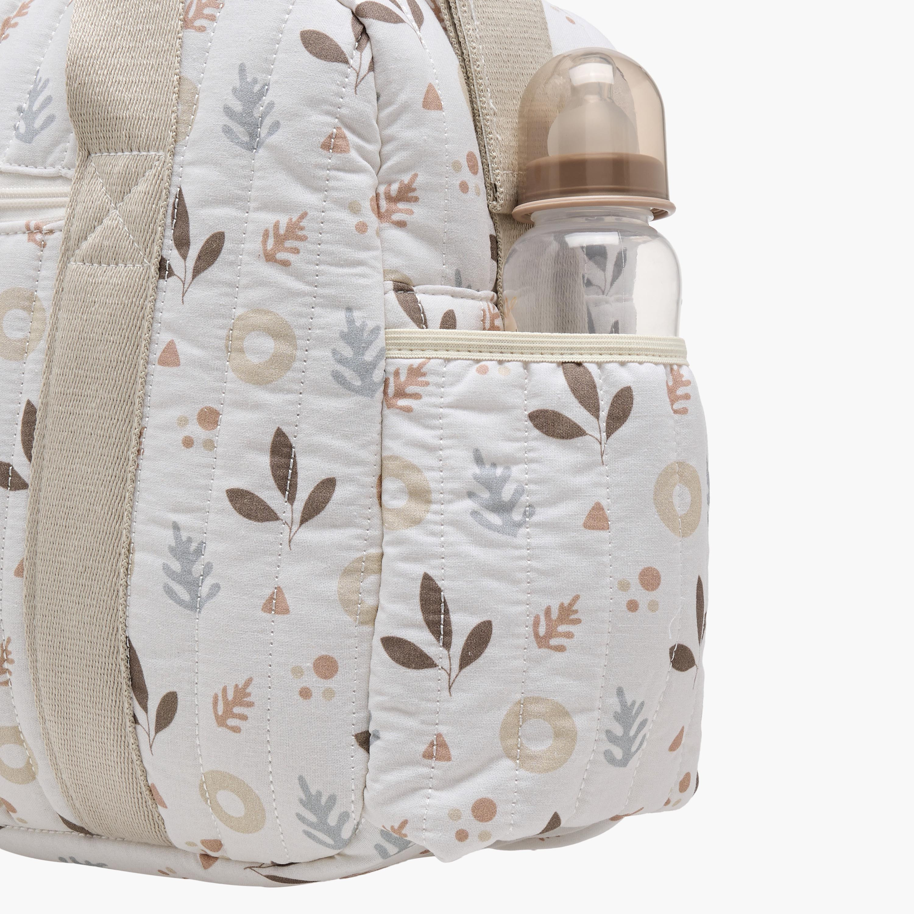 Giggles Printed Diaper Bag with Zip Closure and Top Handles-baby-diapering-diaperbags-image-9