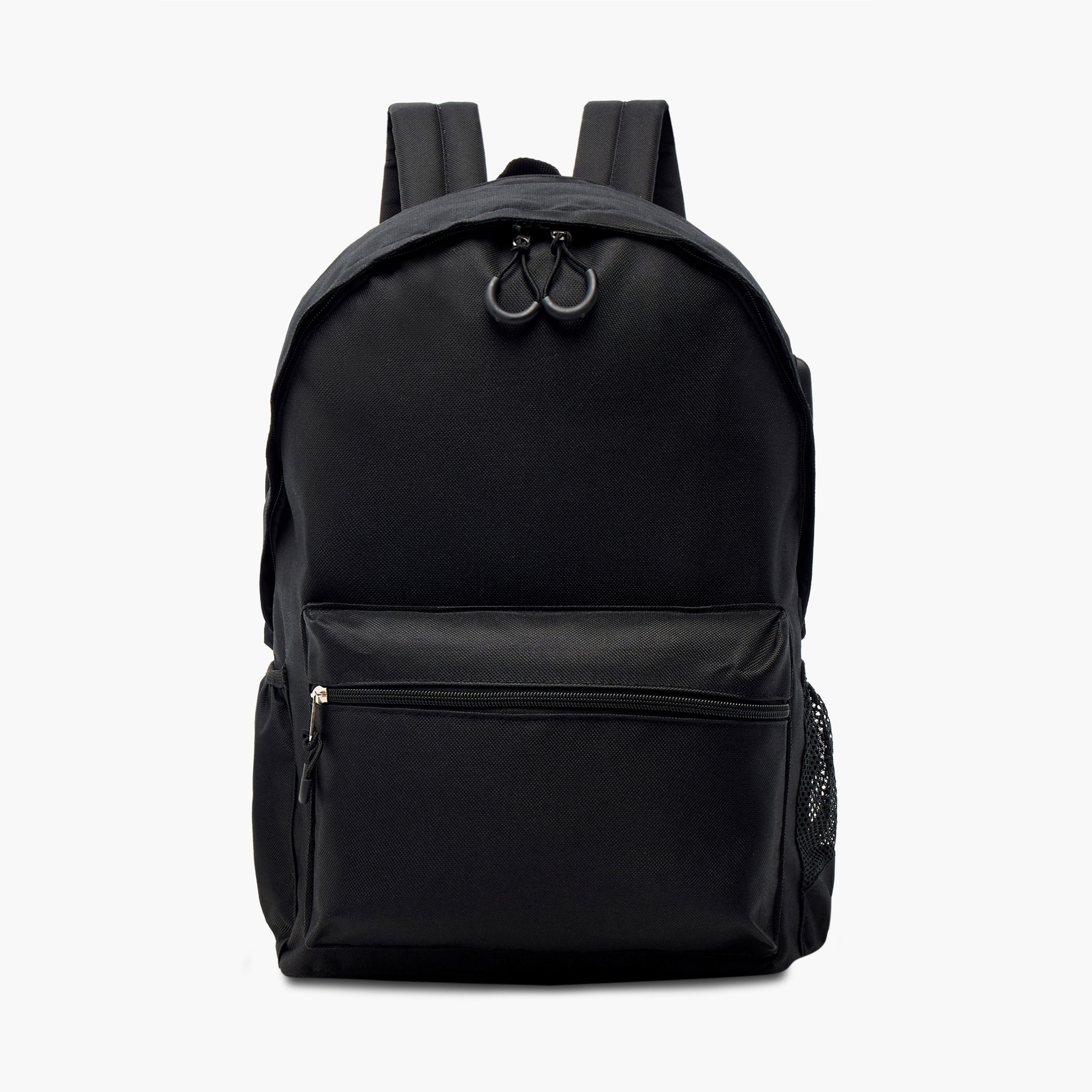 Juniors Solid Backpack with Adjustable Straps and Zip Closure - 16 Inches-school-bagsandbackpacks-backpacks-image-1