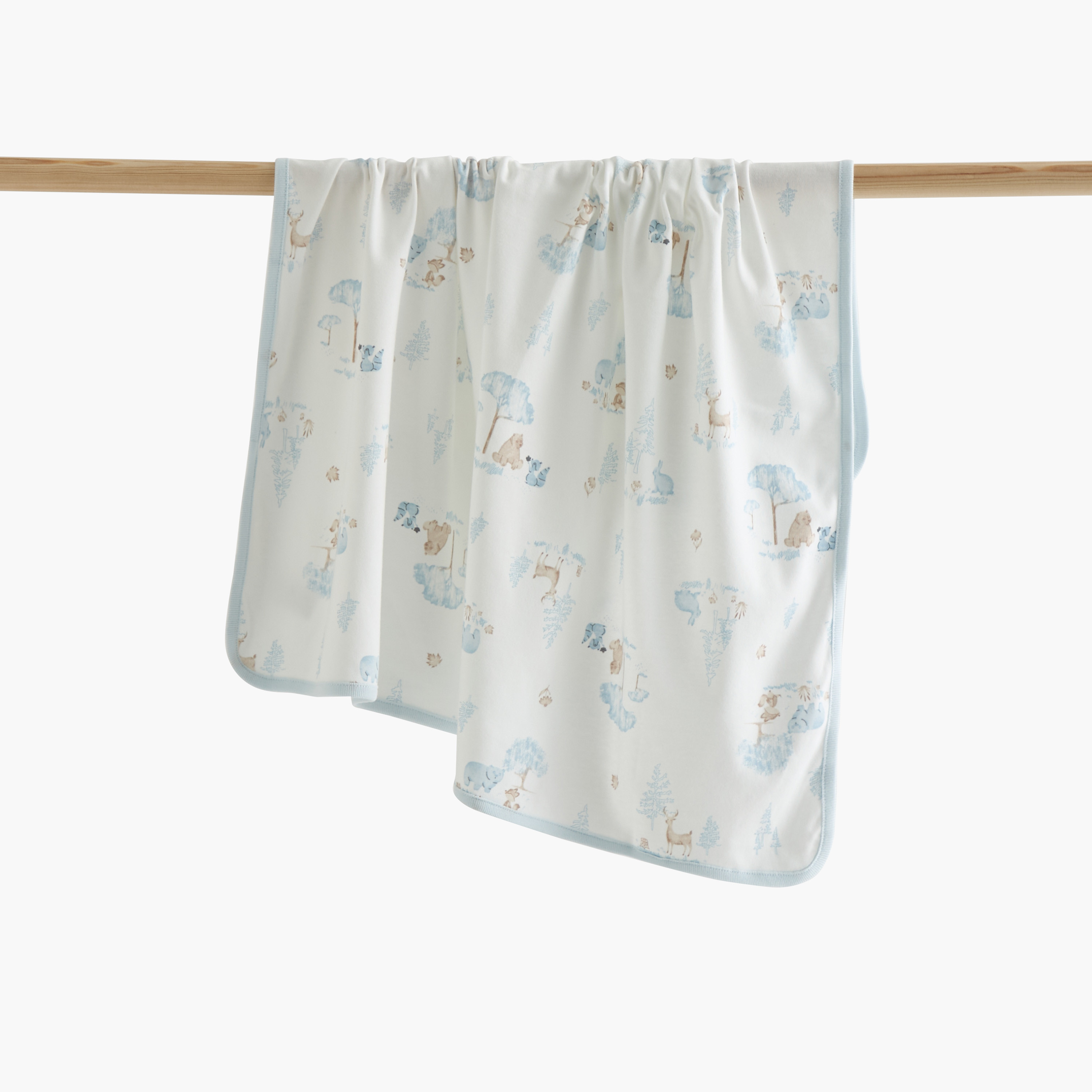 Juniors All-Over Animal Print Receiving Blanket - 70x70 cm-baby-nursery-blanketsandswaddles-receivingblankets-image-1