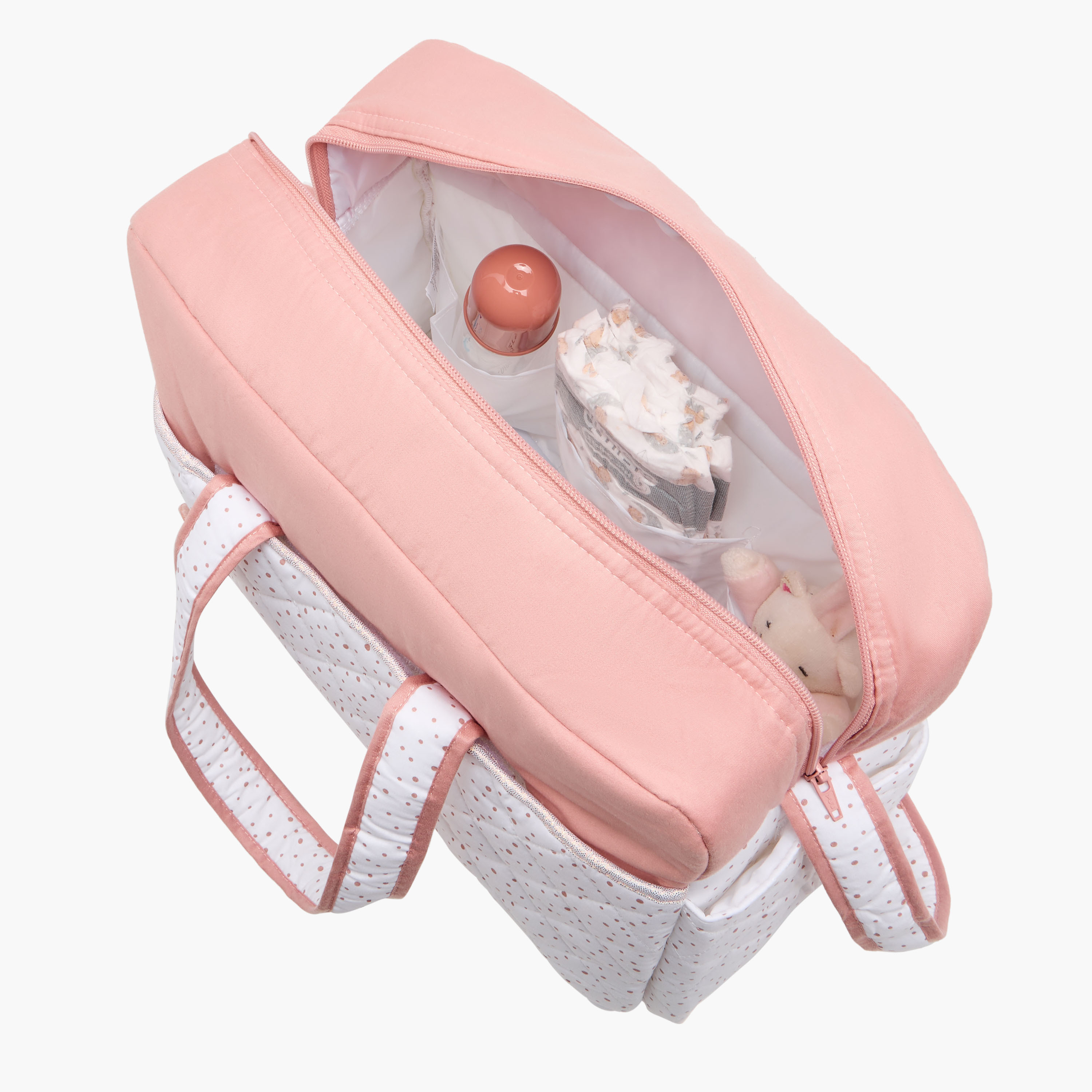 Juniors Printed Diaper Bag with Double Handle and Zip Closure-baby-diapering-diaperbags-image-10