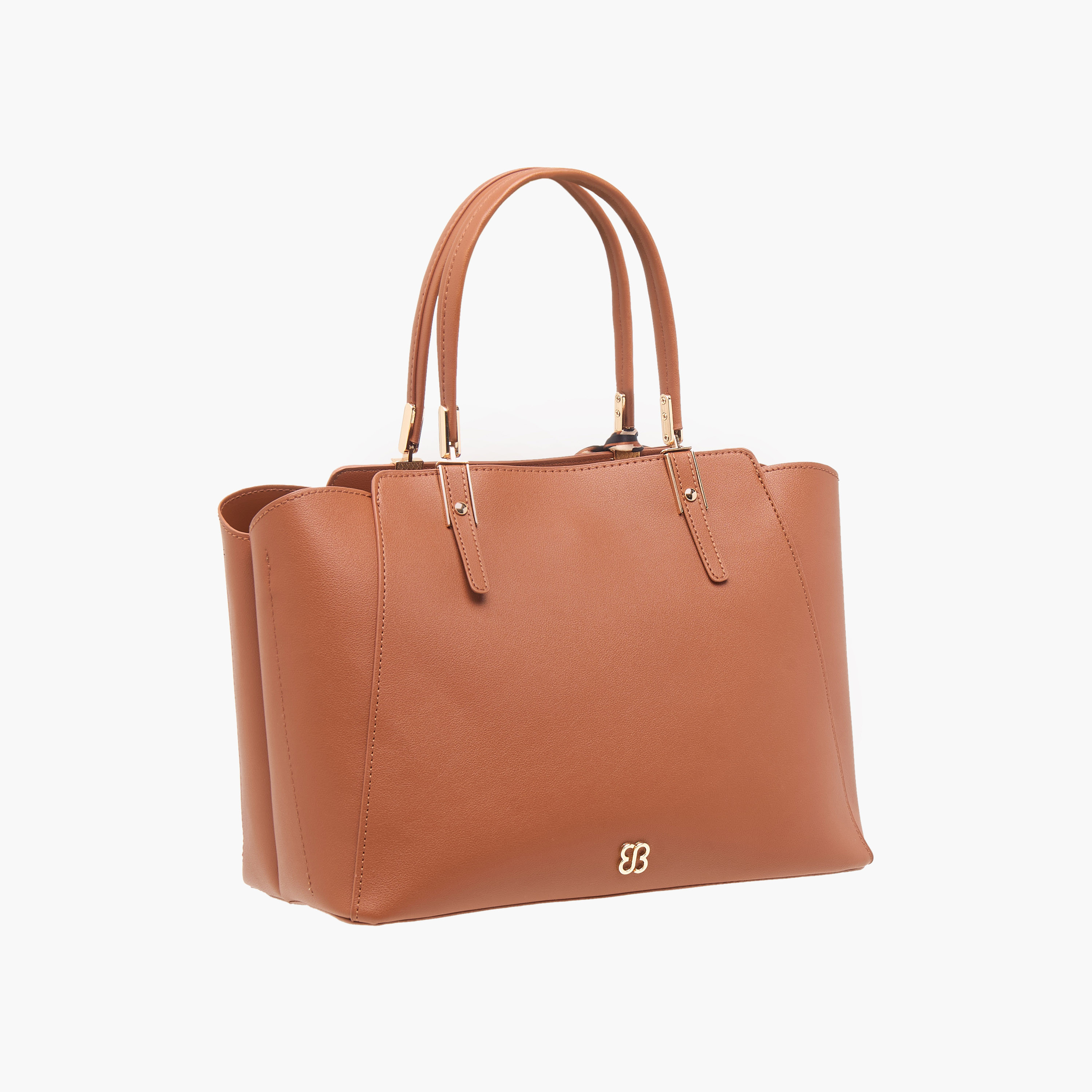 شنطة توتي سادة بسحاب إغلاق وتفاصيل وشاح من بيسي لندن-women-bagsandwallets-handbags-image-13