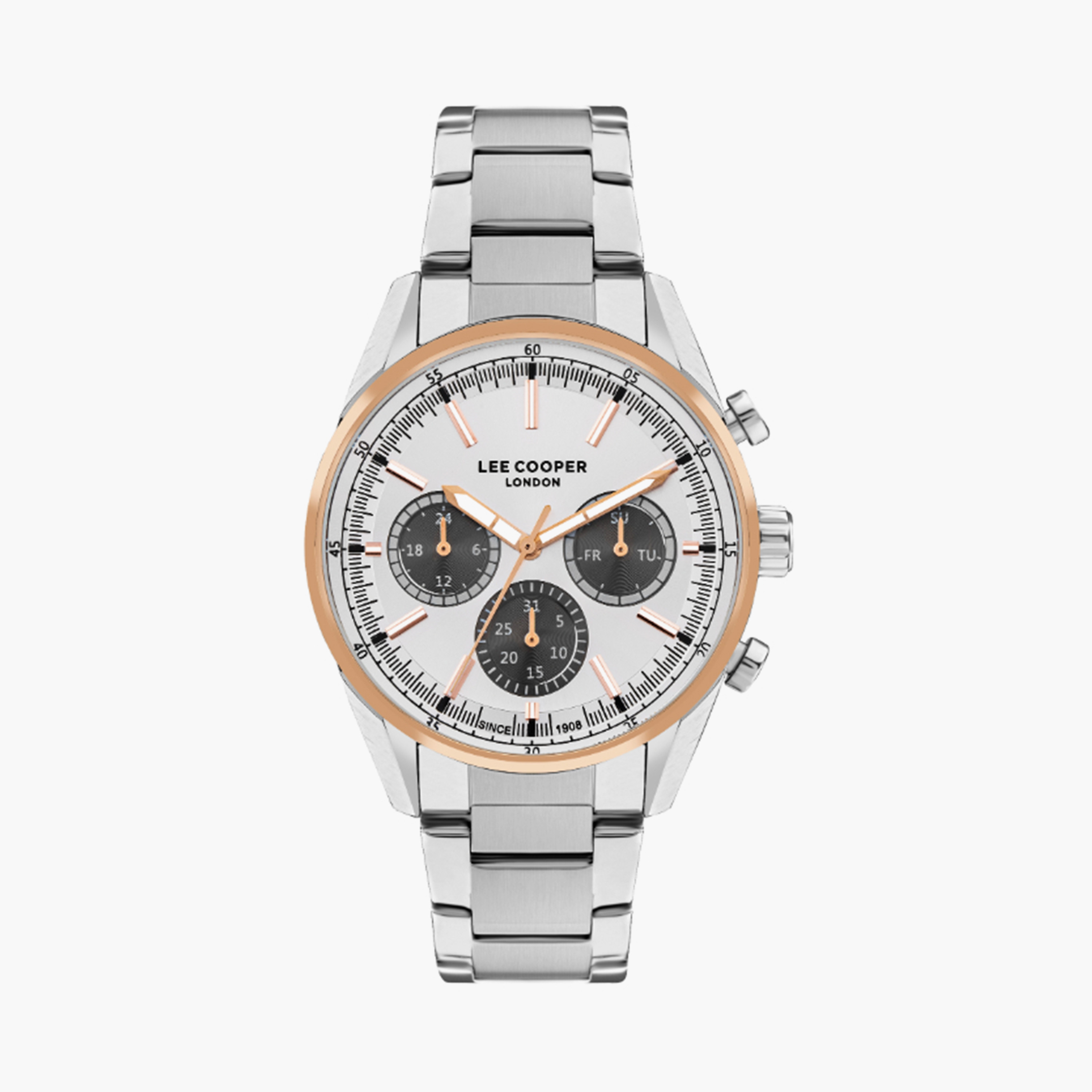 Lee Cooper Men's 44MM Silver Chronograph Metal Watch | LC07986.530-men-watchesandjewellery-watches-image-1