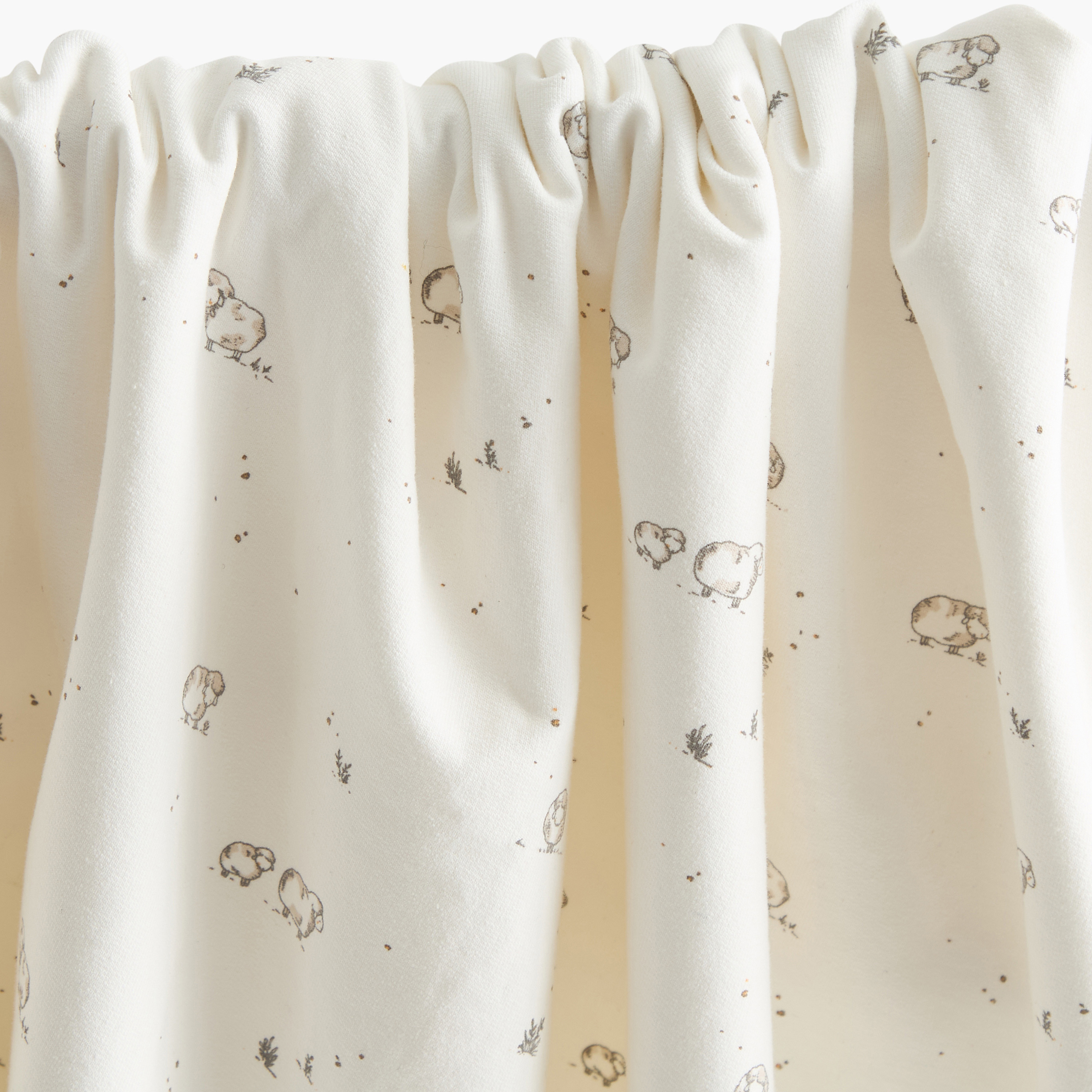 Juniors Sheep Print Receiving Blanket - 70x70 cm-baby-nursery-blanketsandswaddles-receivingblankets-image-5