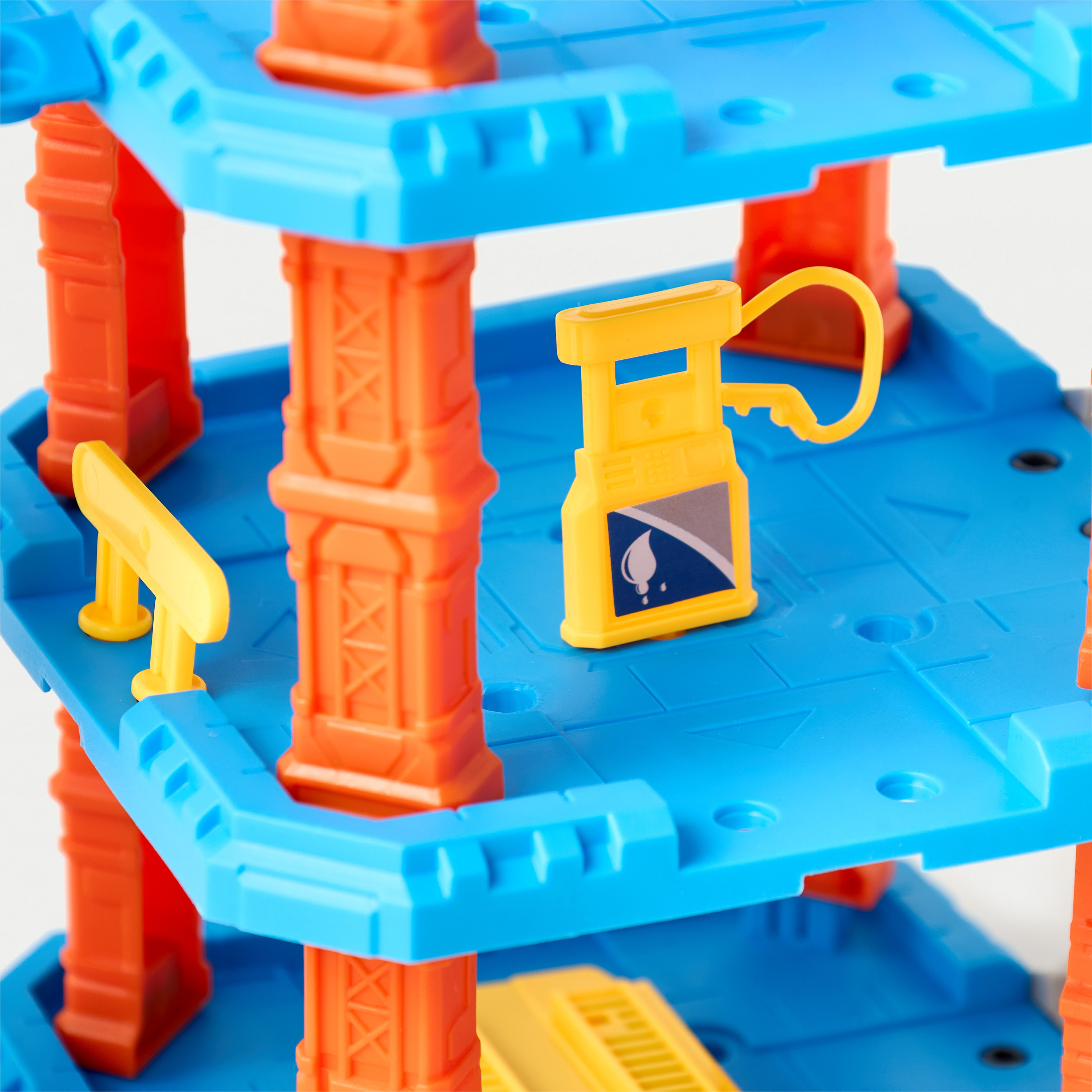 مجموعة ألعاب مضمار موقف سيارات الشرطة 66 قطعة-toys-playvehicles-vehicleplaysets-image-6