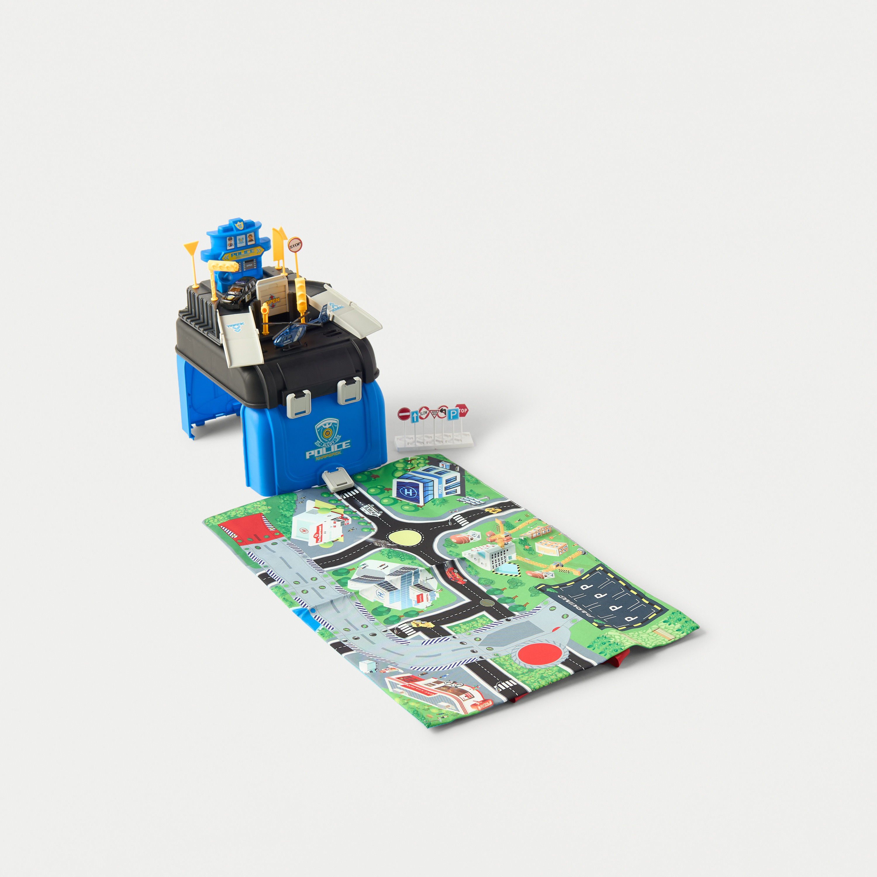 Police 37-Piece Garage Playset-toys-playvehicles-vehicleplaysets-image-1