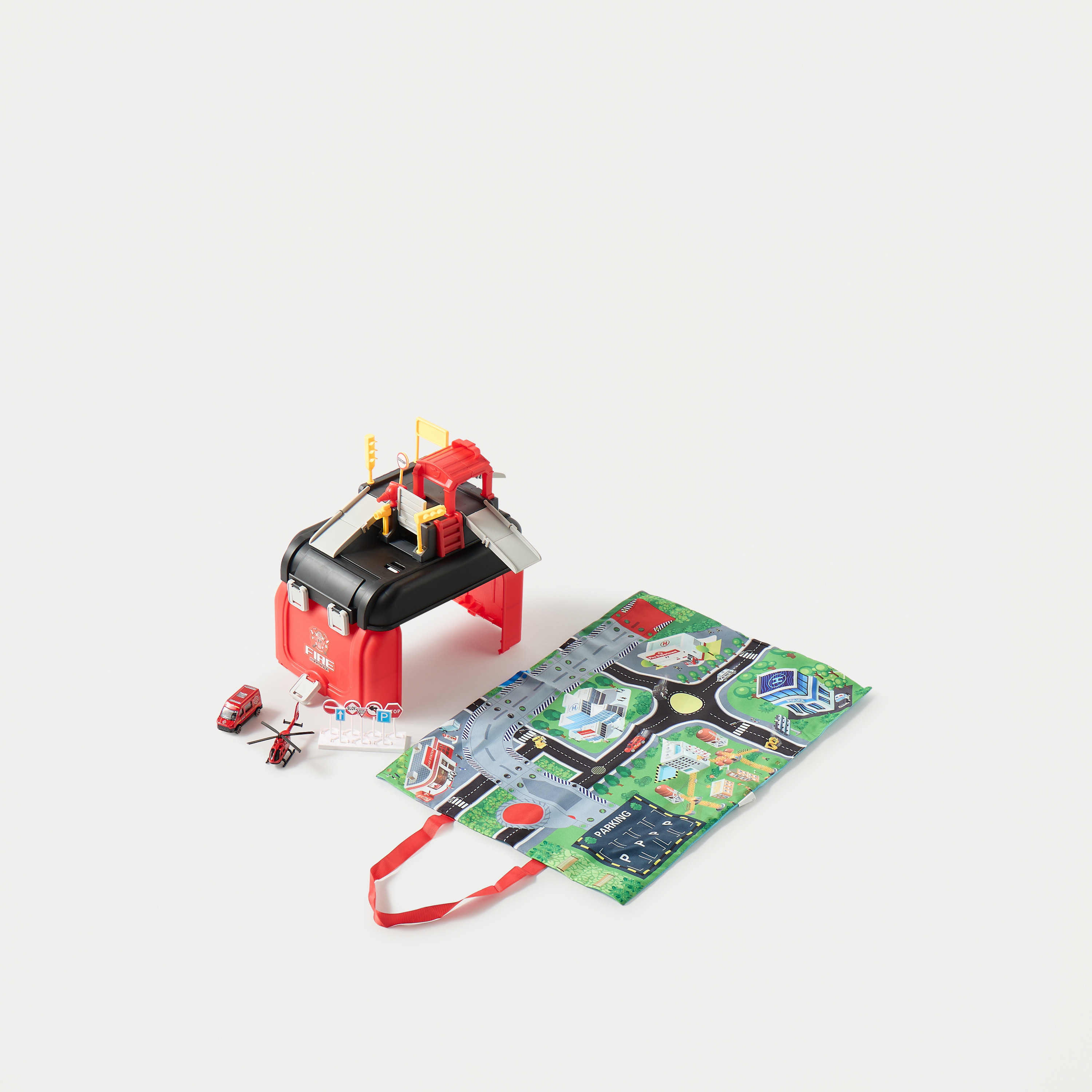 Fire Garage 40-Piece DIY Playset-toys-playvehicles-vehicleplaysets-image-1