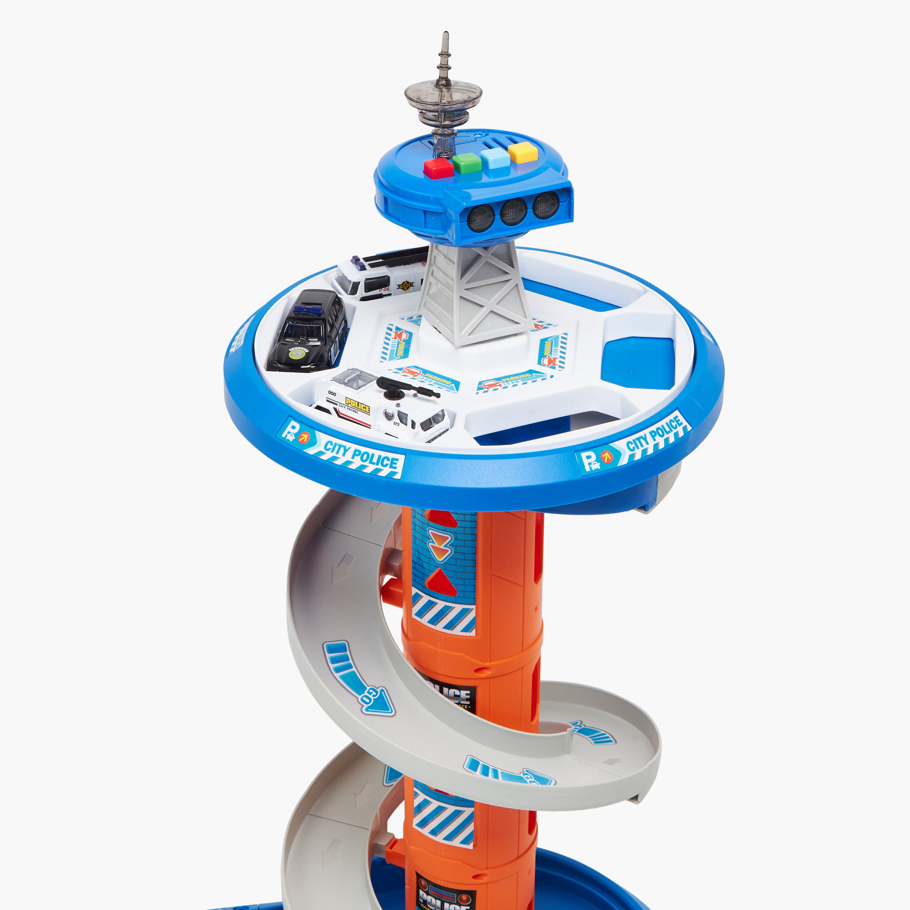 Police Circulation Garage Parking Scene Playset-toys-playvehicles-vehicleplaysets-image-6