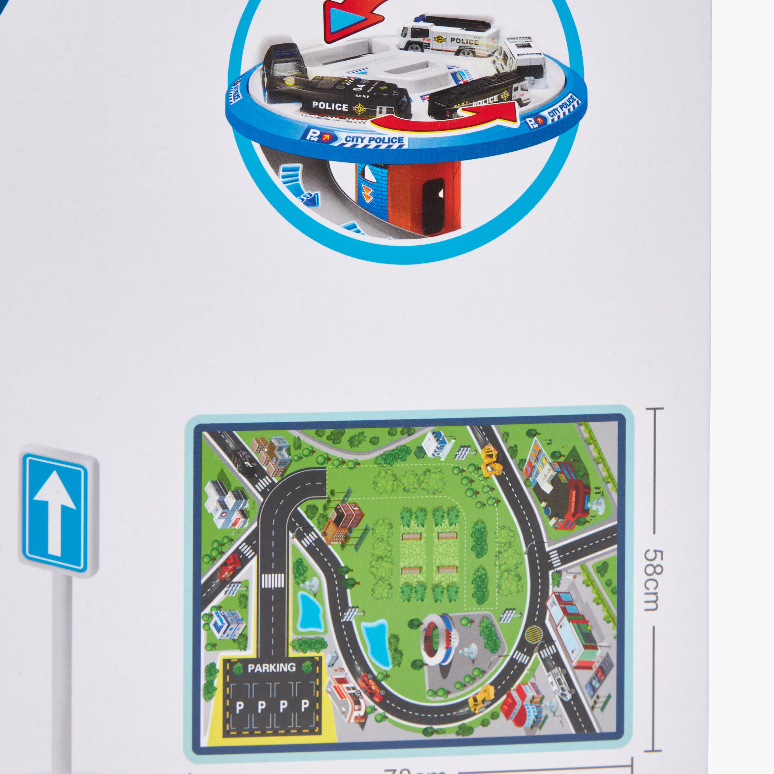 Police Circulation Garage Parking Scene Playset-toys-playvehicles-vehicleplaysets-image-9