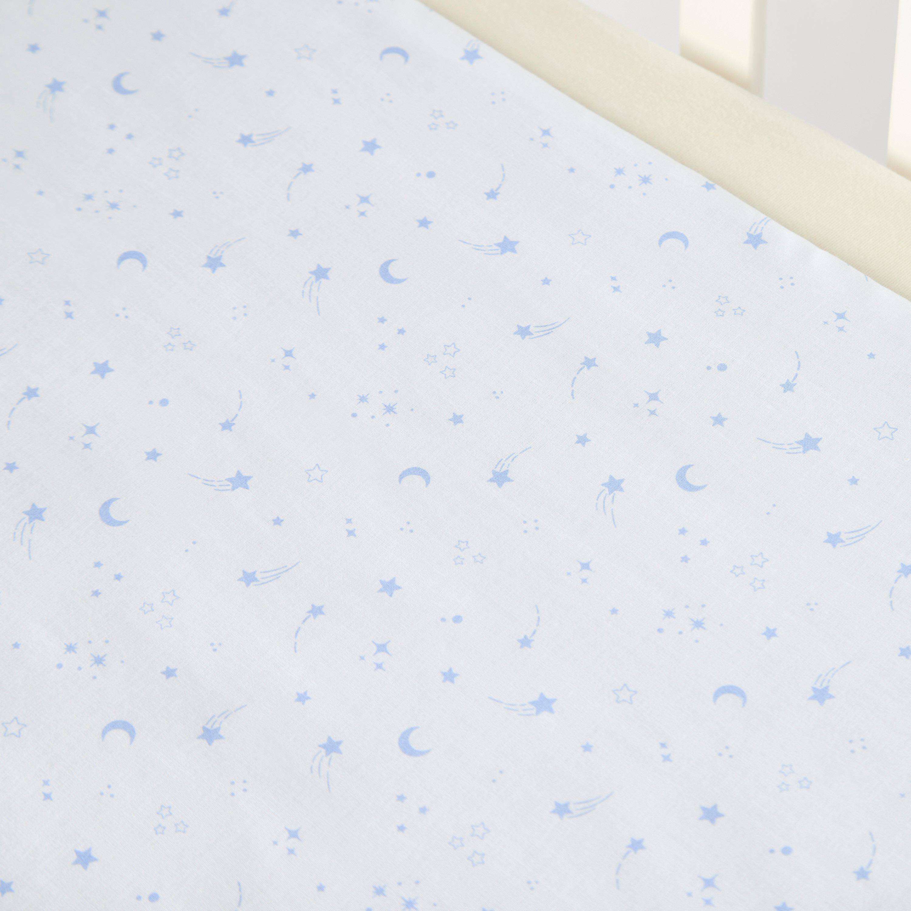 لحاف بطبعات قمر ونجوم مع غطاء وسادة أدور من جونيورز-baby-nursery-babybedding-image-4