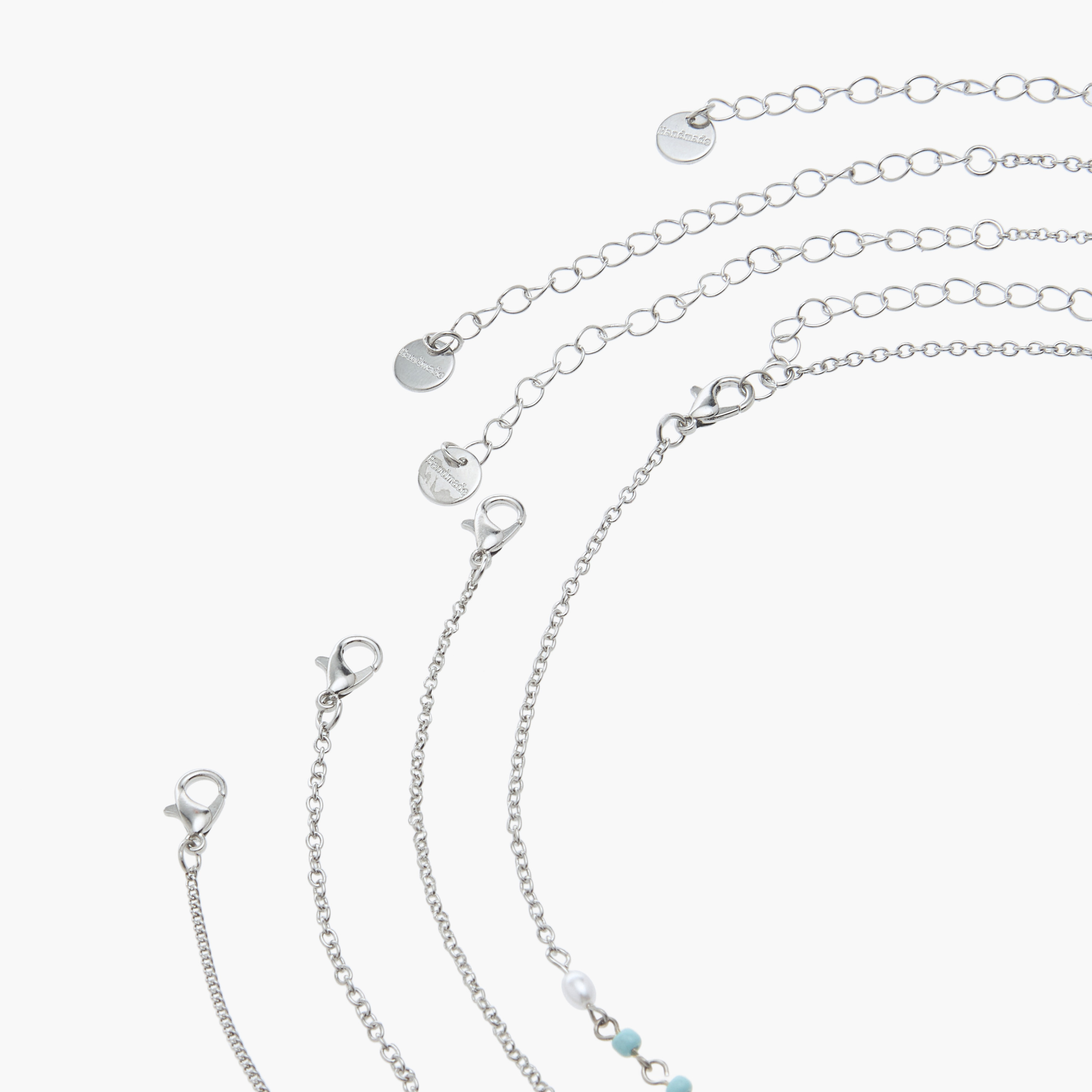 أعقاد متنوعة بمشبك إغلاق - طقم من 4 قطع-women-watchesandjewellery-jewellery-necklacesandpendants-image-7