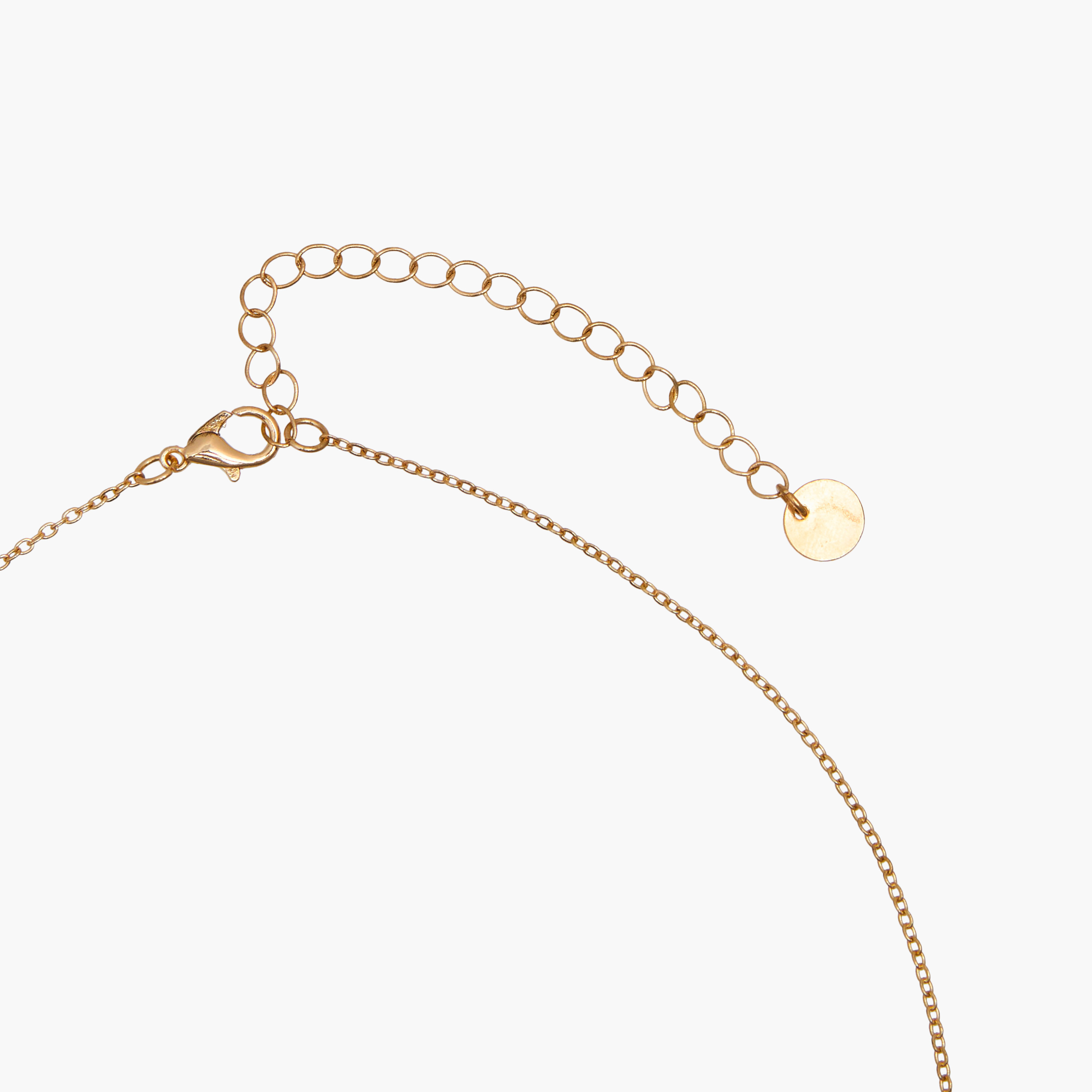 طقم أعقاد بلون ذهبي ومشبك إغلاق - طقم 4 قطع-women-watchesandjewellery-jewellery-necklacesandpendants-image-7