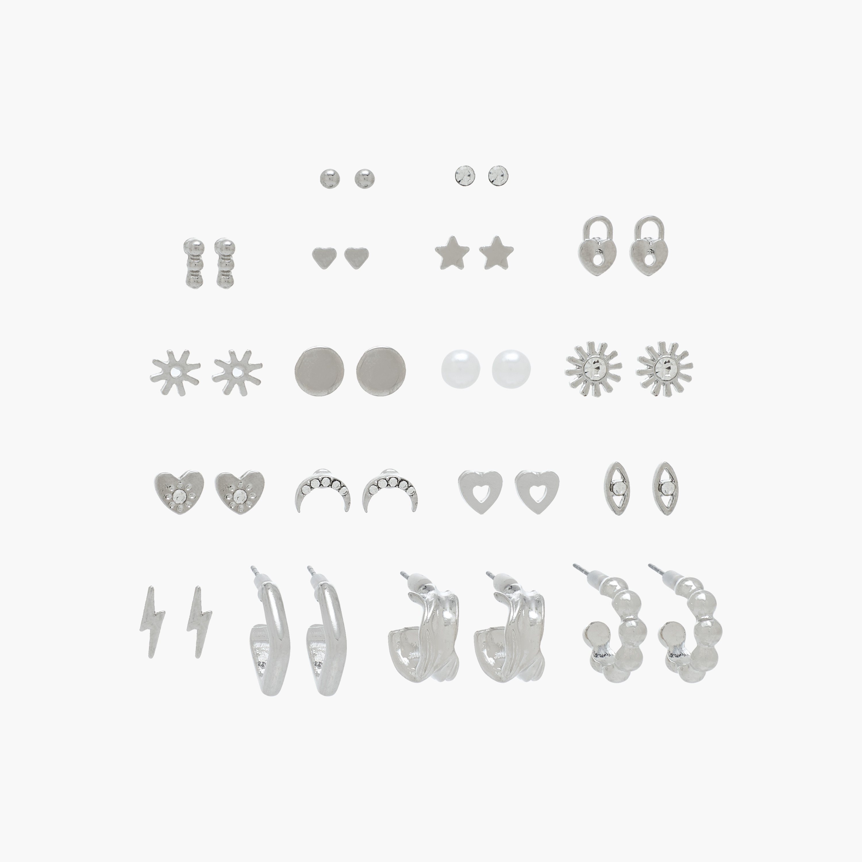 حلقان متنوعة - طقم من 9-women-watchesandjewellery-jewellery-earrings-image-1