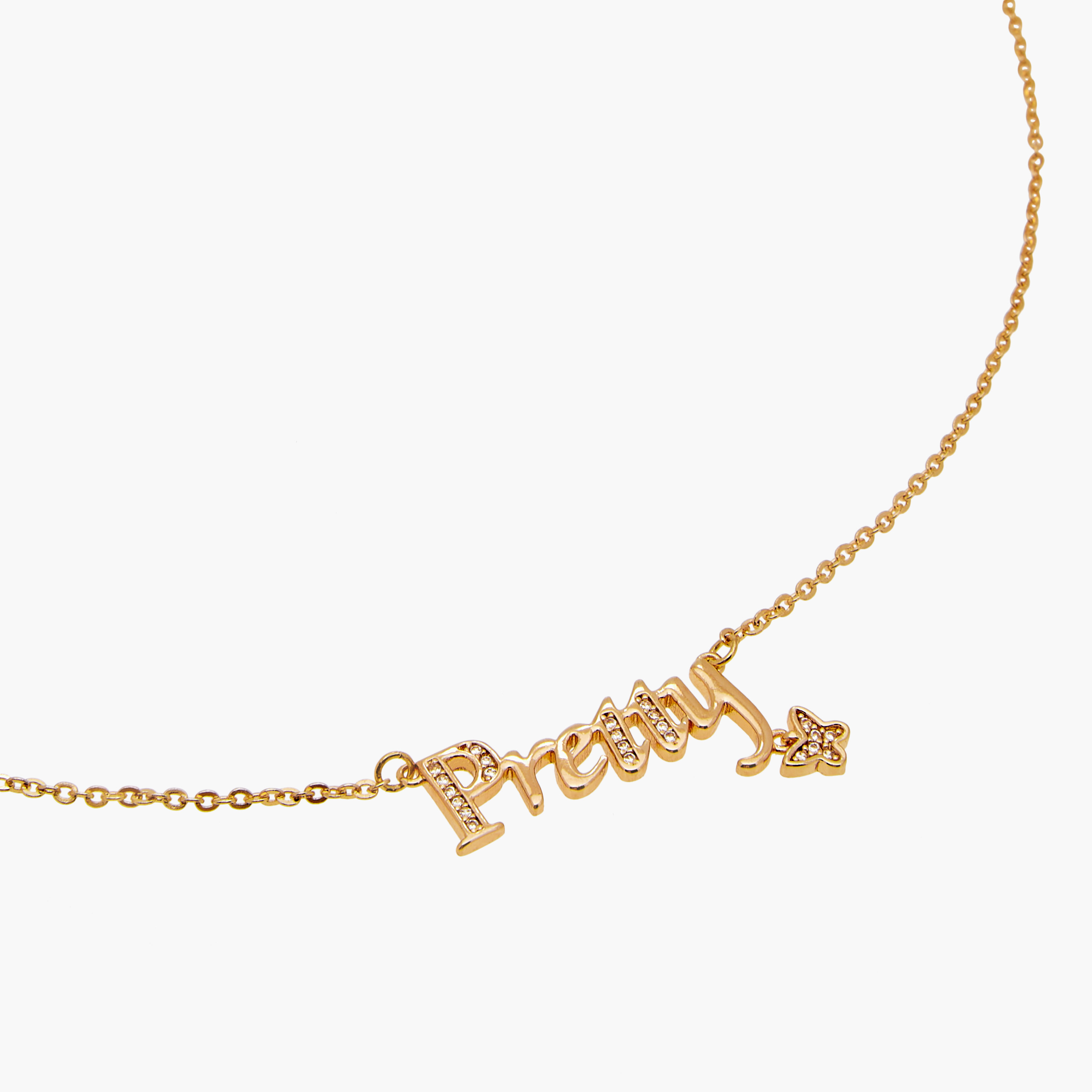 Word Embellished Pendant Necklace with Lobster Clasp Closure-women-watchesandjewellery-jewellery-necklacesandpendants-image-2