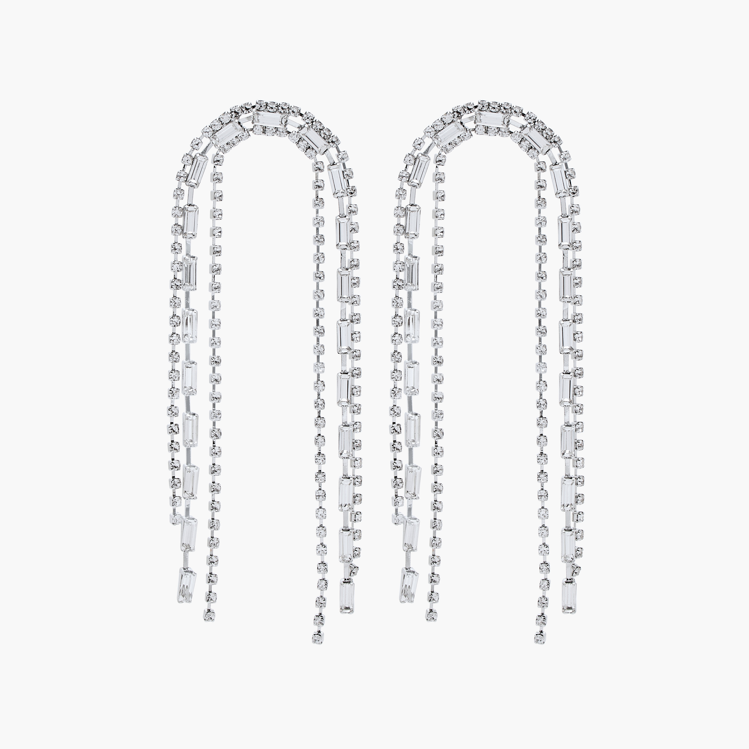 Embellished Tassel Earrings with Pushback Closure-women-watchesandjewellery-jewellery-earrings-image-1