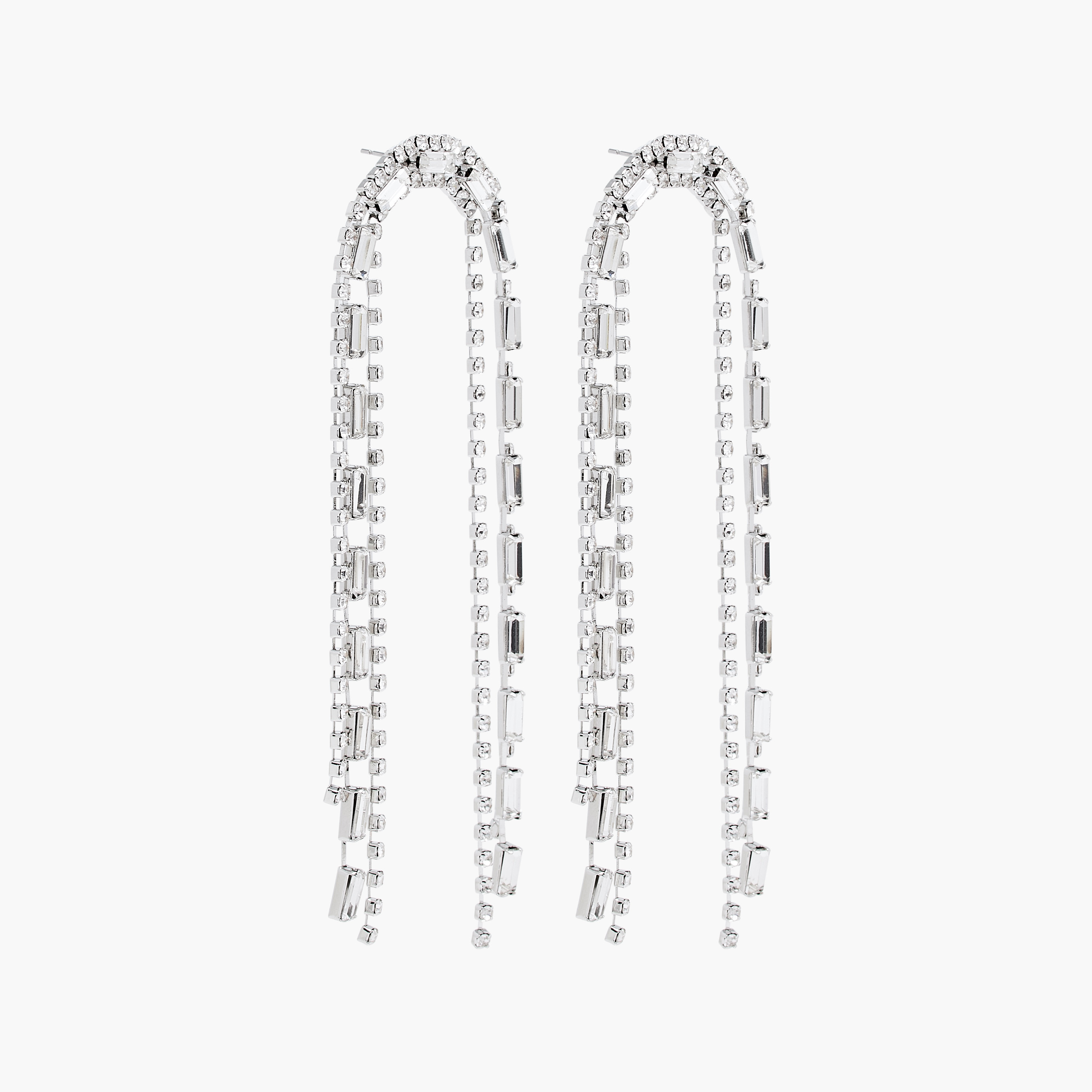 Embellished Tassel Earrings with Pushback Closure-women-watchesandjewellery-jewellery-earrings-image-2